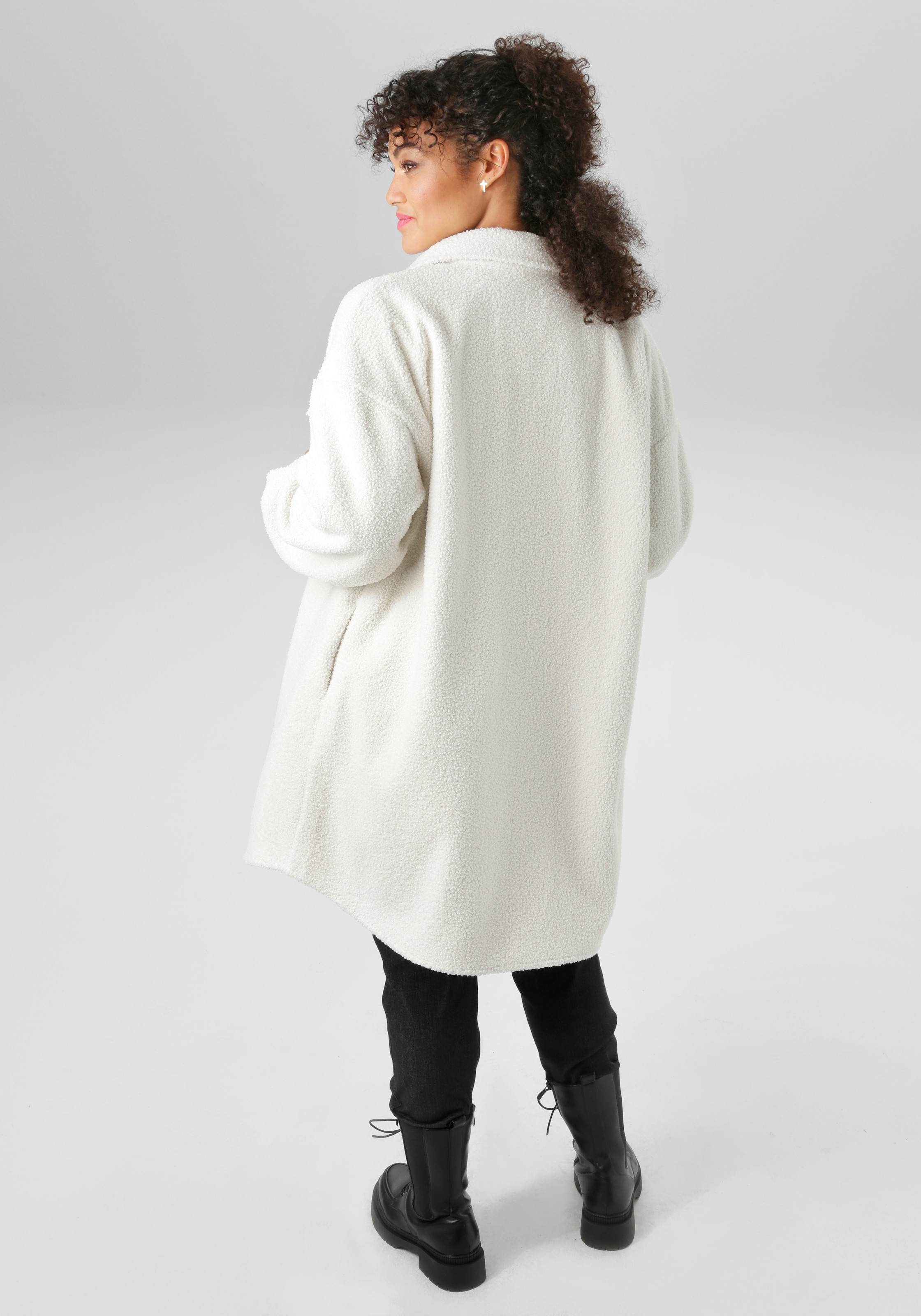 Aniston PLUS Fellimitatjacke, in Plüsch Optik- NEUE KOLLEKTION