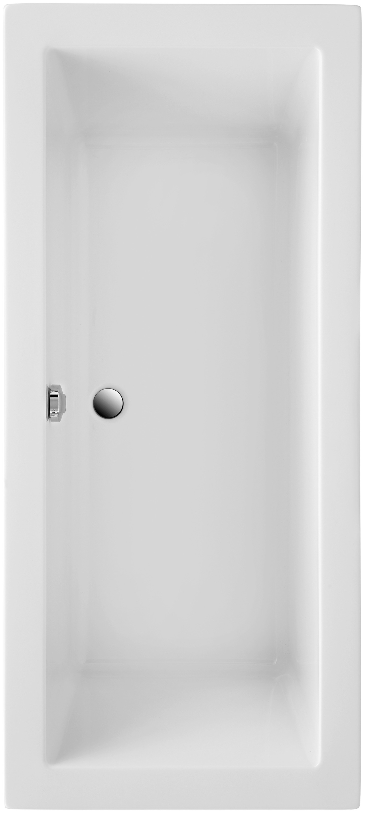 OTTOFOND Badewanne »Cubic«, (Komplett-Set, 3 tlg.), mit Fußgestell und Ablaufgarnitur