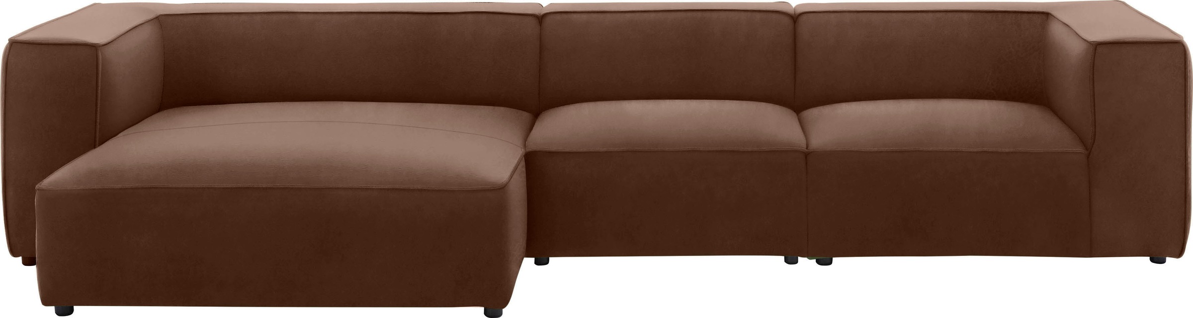 W.SCHILLIG Ecksofa "around-the-block", mit eleganter Biese, mit Federkern, günstig online kaufen