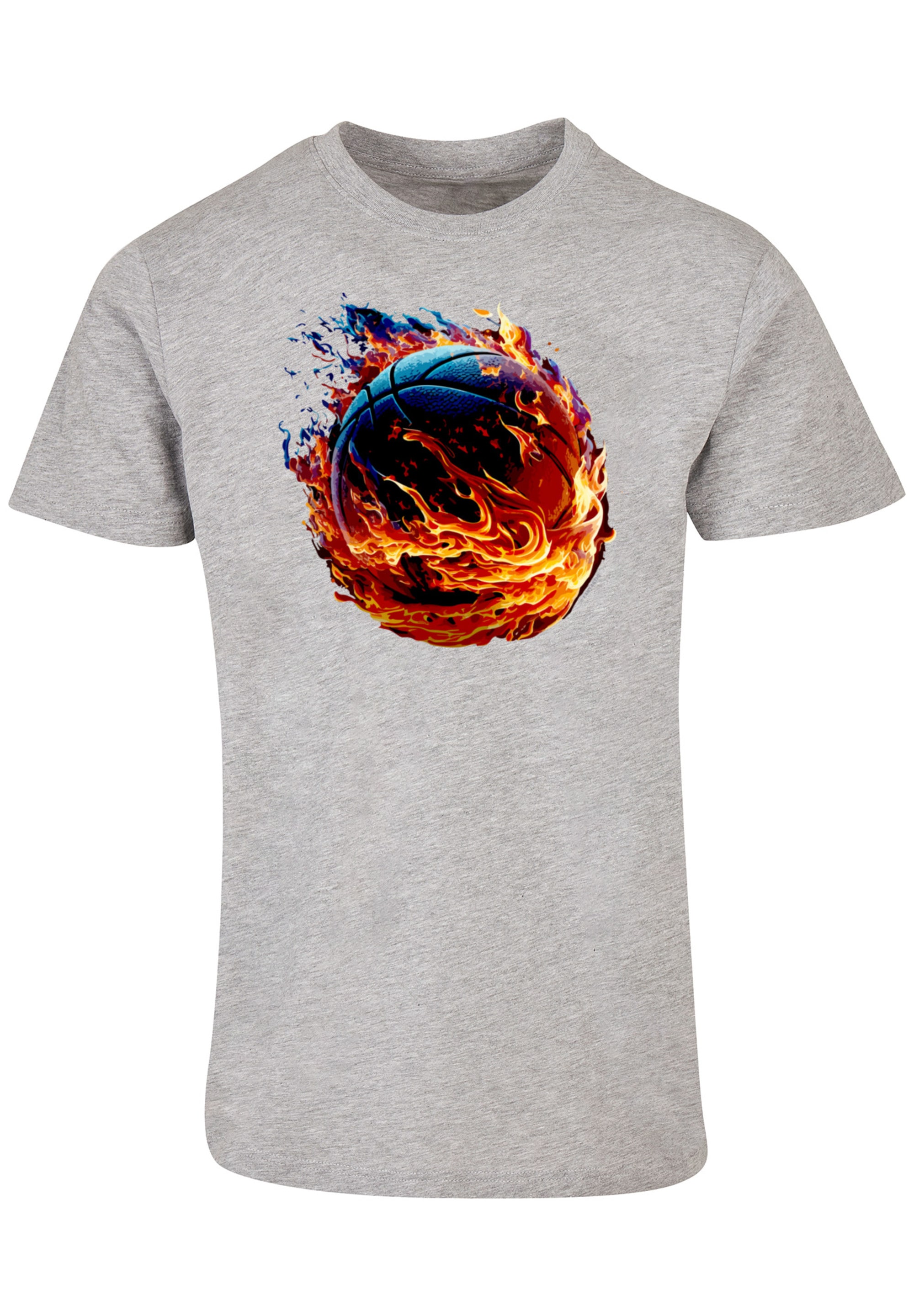 F4NT4STIC T-Shirt »Basketball On Fire Sport UNISEX«, Print