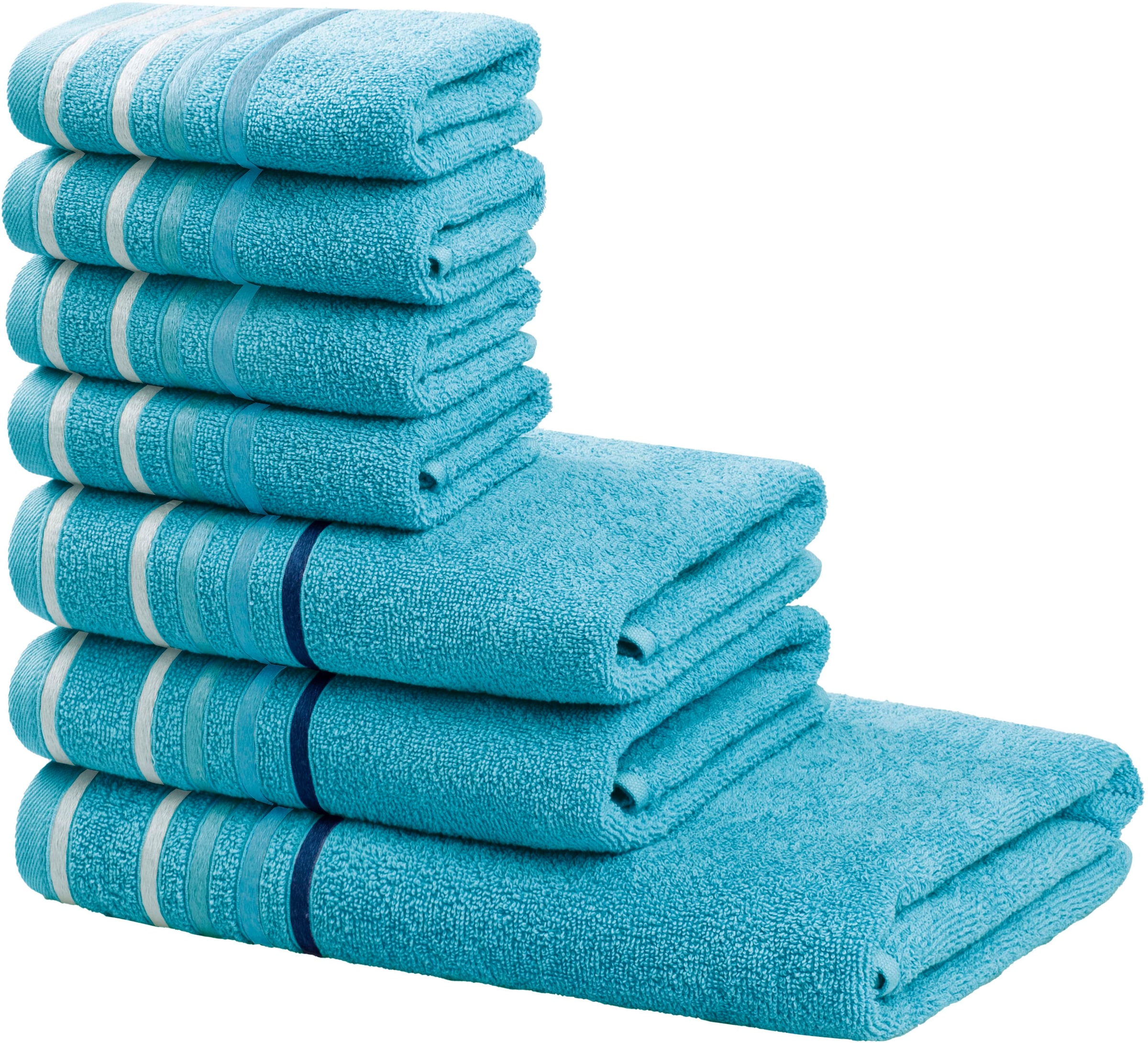 my home "Niki, Duschtuch, Handtücher und Gästetücher" Set Walkfrottee Handt günstig online kaufen