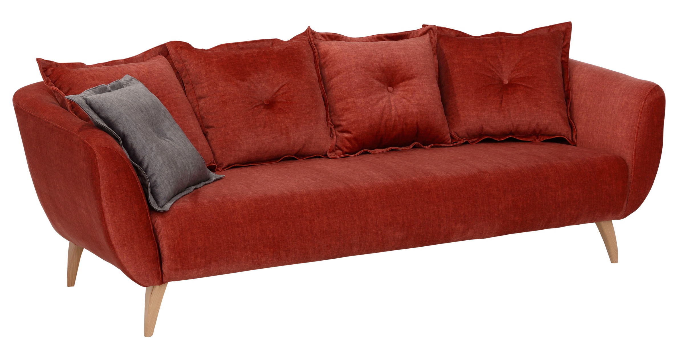 Home affaire 3-Sitzer "Baggio modern und romantisches Design, bequem", Zier günstig online kaufen
