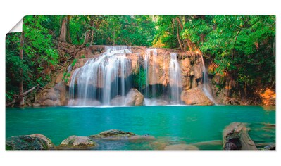 Artland Wandbild »Wasserfall im Wald National Park«, Gewässer, (1 St.), 3D  Optik gebogen bestellen | BAUR