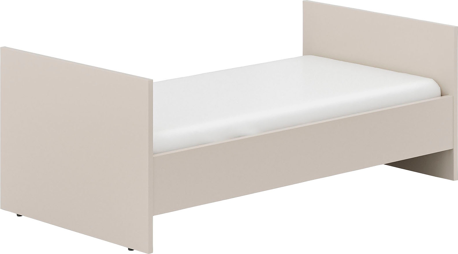 Babybett HOME AFFAIRE "ARI", beige (cashmere, beige), B:77cm H:82cm L:146cm, Holzwerkstoff, Babybetten, Babybett, 4-fach höhenverstellbar, umbaubar zum Juniorbett Kindersofa 2