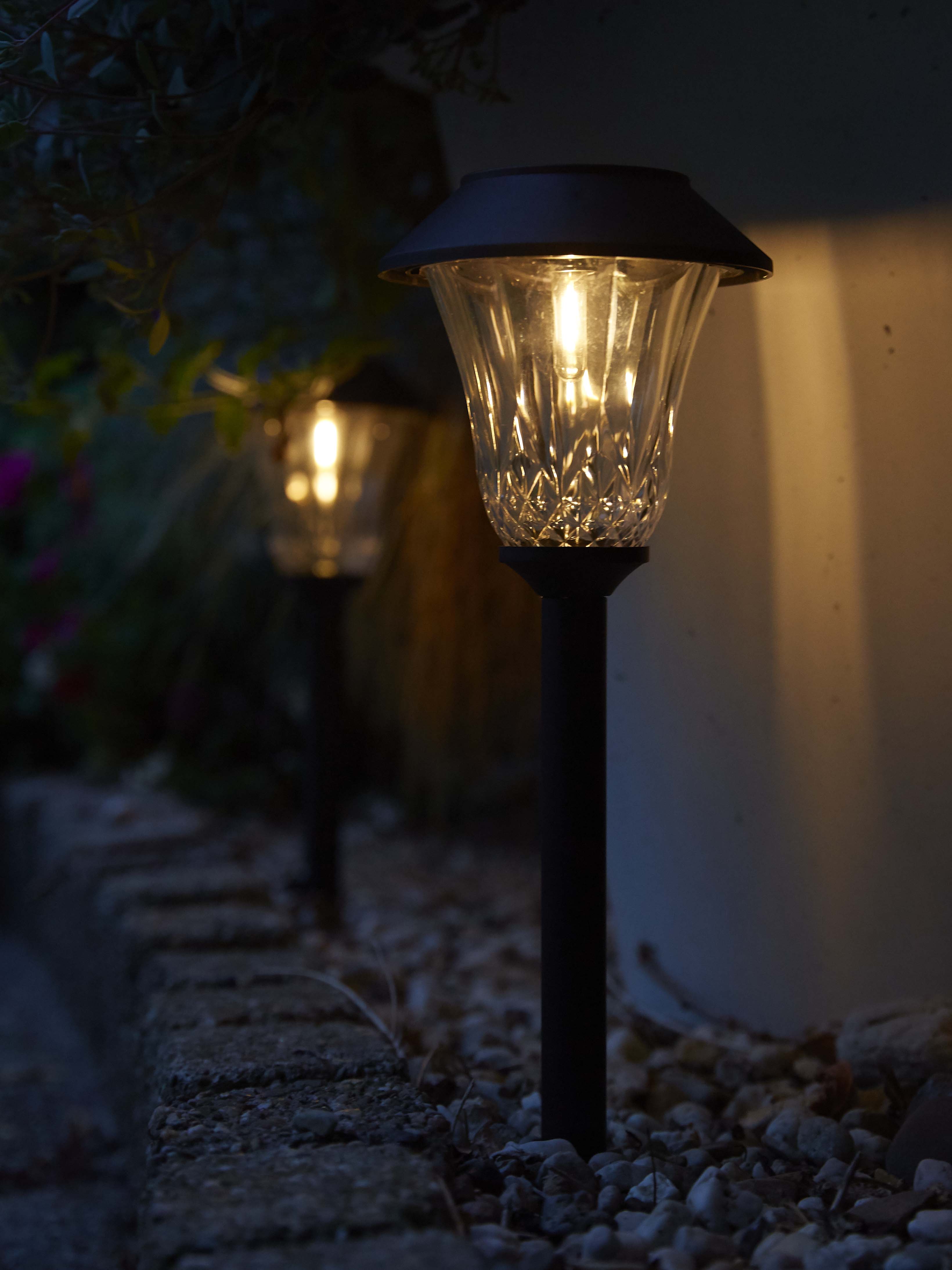 Thumbnail - LUXFORM Gartenleuchte "Solar-Gartenlampe - St. Tropez - 3 Stück - 5 Lumen" LED-Modul 3 Stk. Aus Kunststoff gefertigt