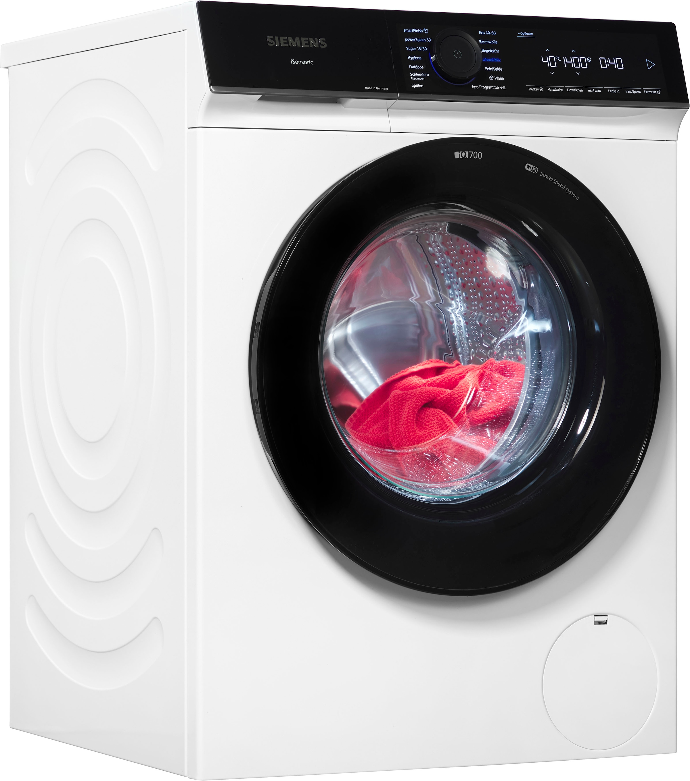 SIEMENS Waschmaschine iQ700 "WG44B20Z0" 9 kg 1400 U/min Made in Germany, Kn günstig online kaufen
