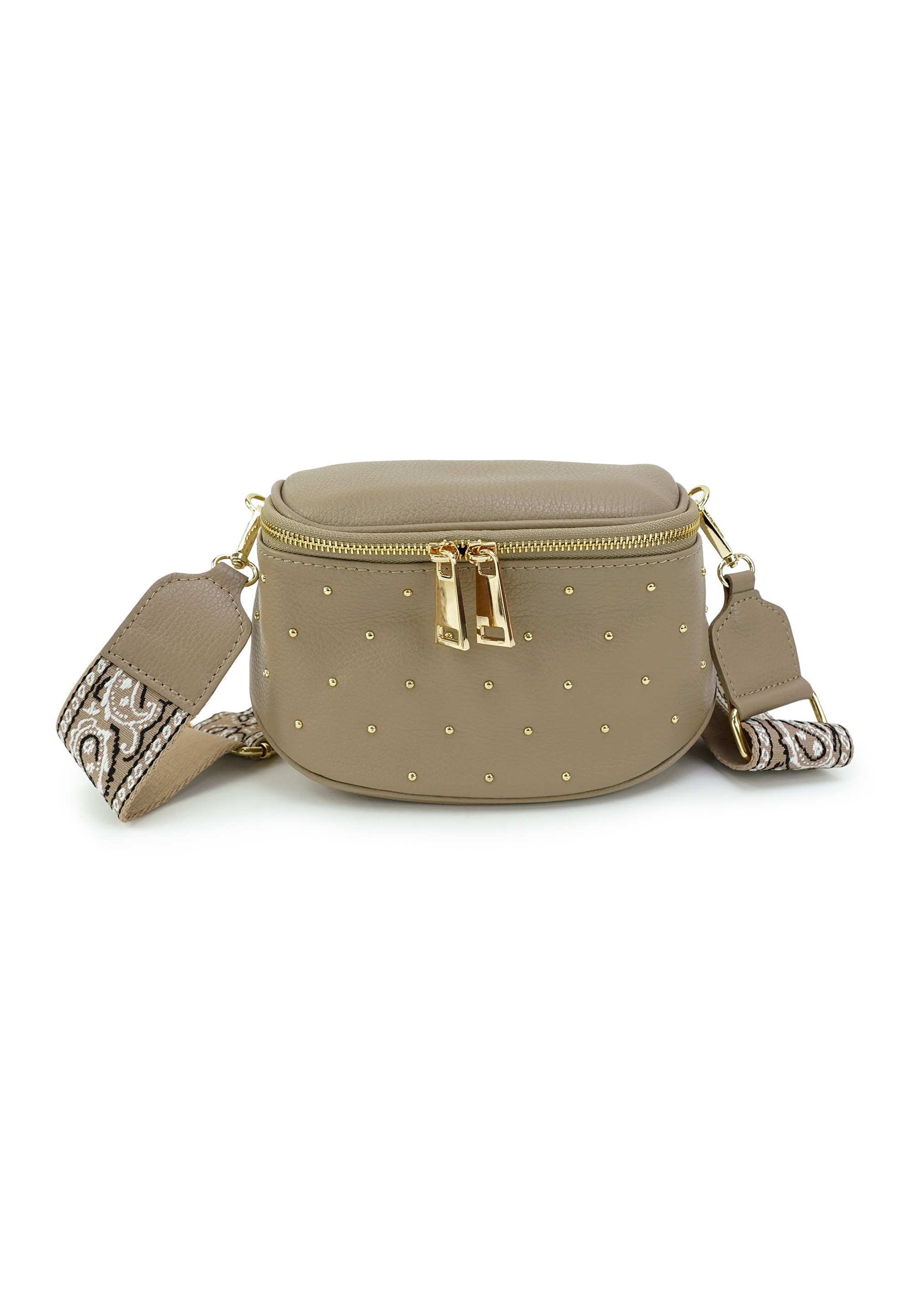Harpa Schultertasche "LUCY" mit goldfarbenen Nieten
