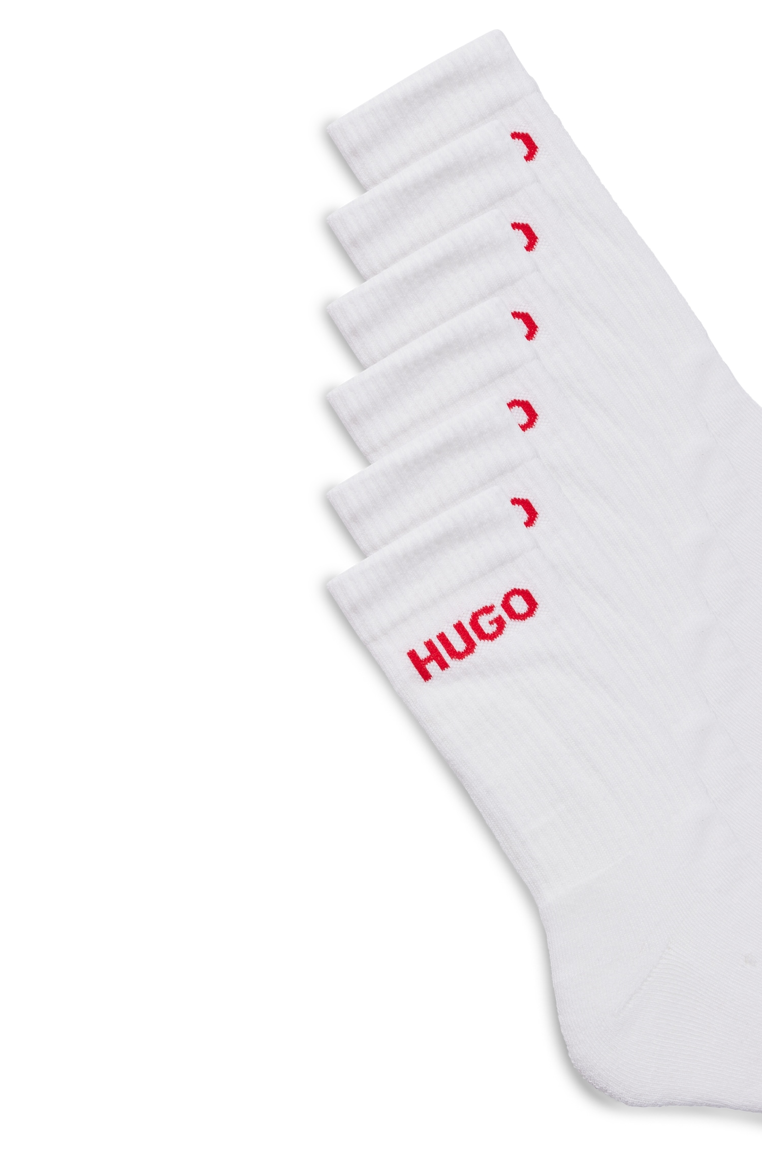 | Logo BOSS QS 2er bestellen BAUR HUGO RIB Pack), »6P eingestricktem mit (Packung, CC«, Socken LOGO