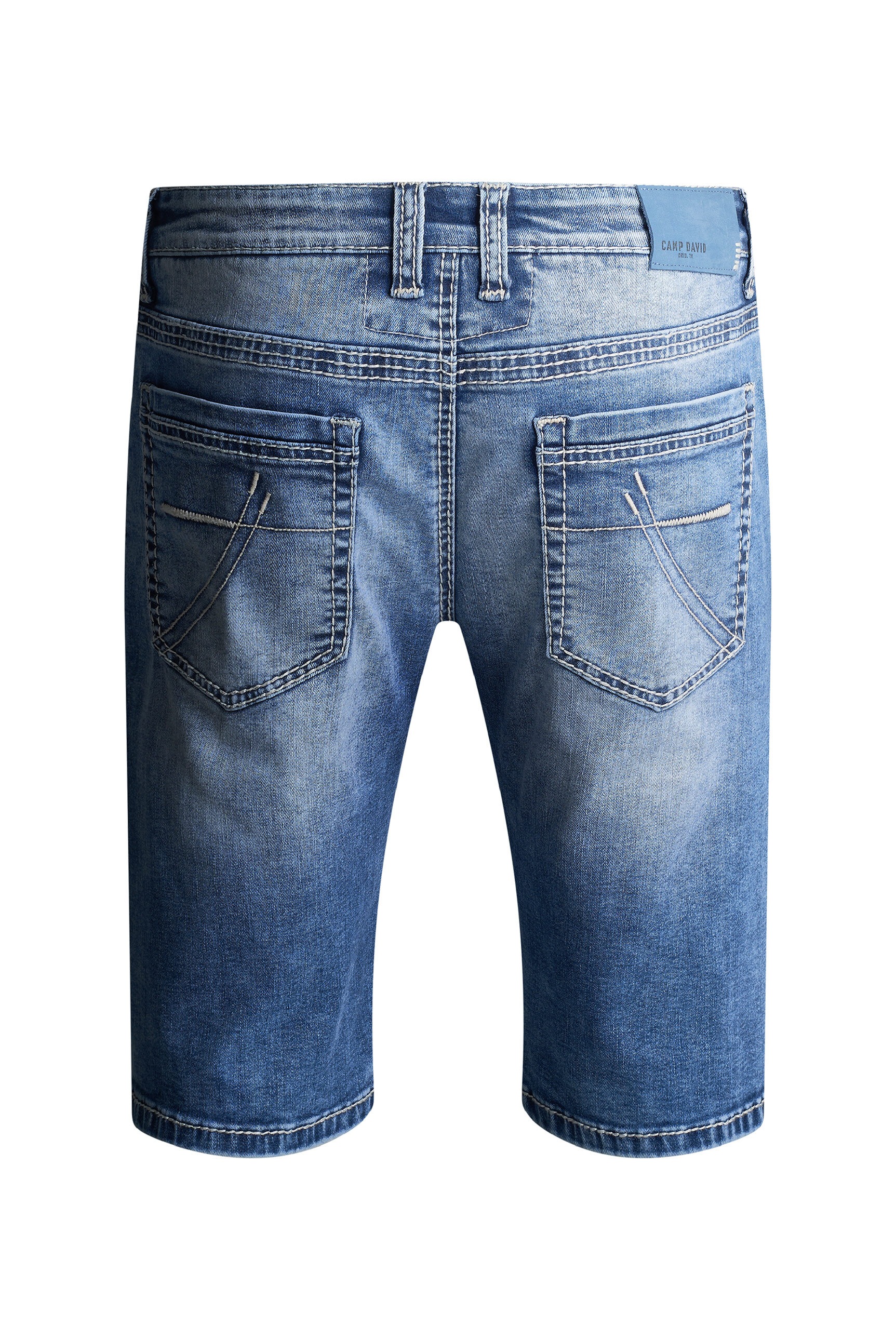 CAMP DAVID Jeansshorts mit breiten Nähten