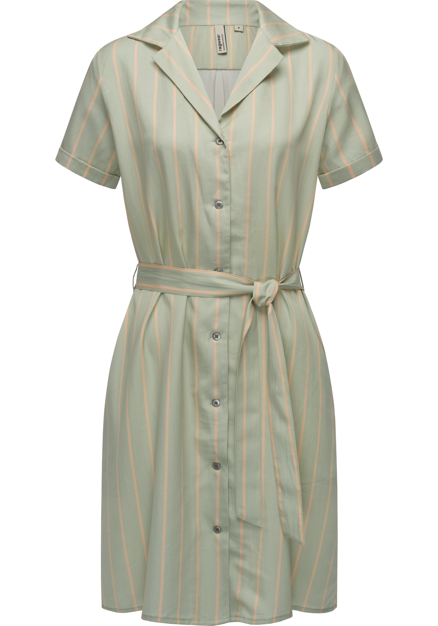 Ragwear Sommerkleid "Sawira" Eingrifftaschen Gemustertes Midikleid mit Knop günstig online kaufen