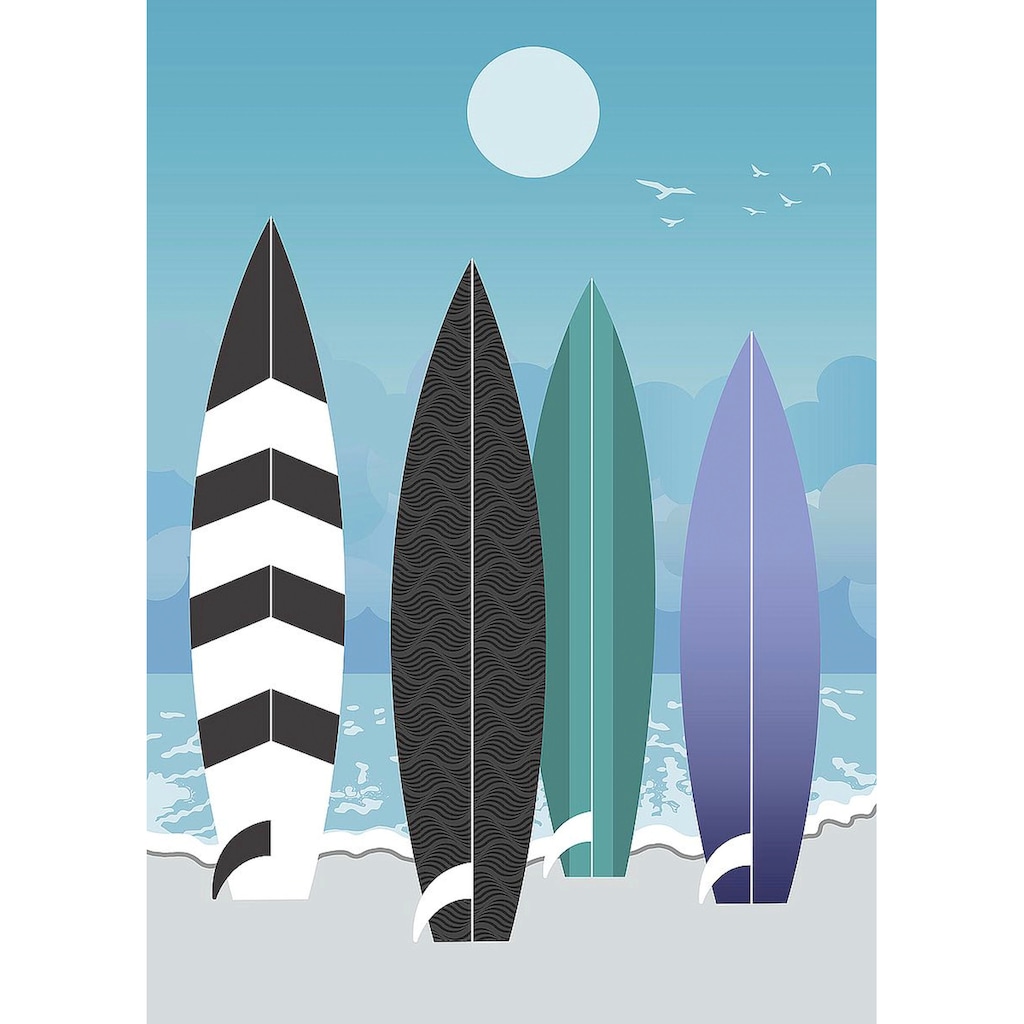 Wohnen Wohnaccessoires my home Leinwandbild »AYSE / Surfboards«, (1 St.) Wohnen Wohnaccessoires my home Leinwandbild »AYSE / Surfboards«, (1 St.)