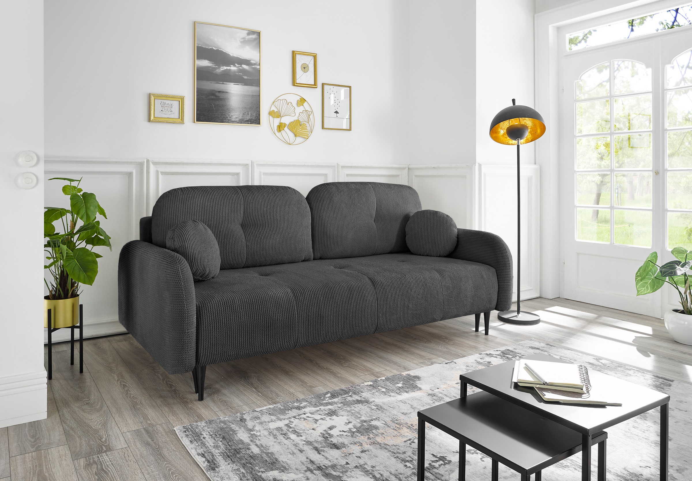 Leonique 2,5-Sitzer »BLAISE«, nachts: Schlafsofa (Liegefläche 140/200 cm), tagsüber 3-Sitzer-Sofa