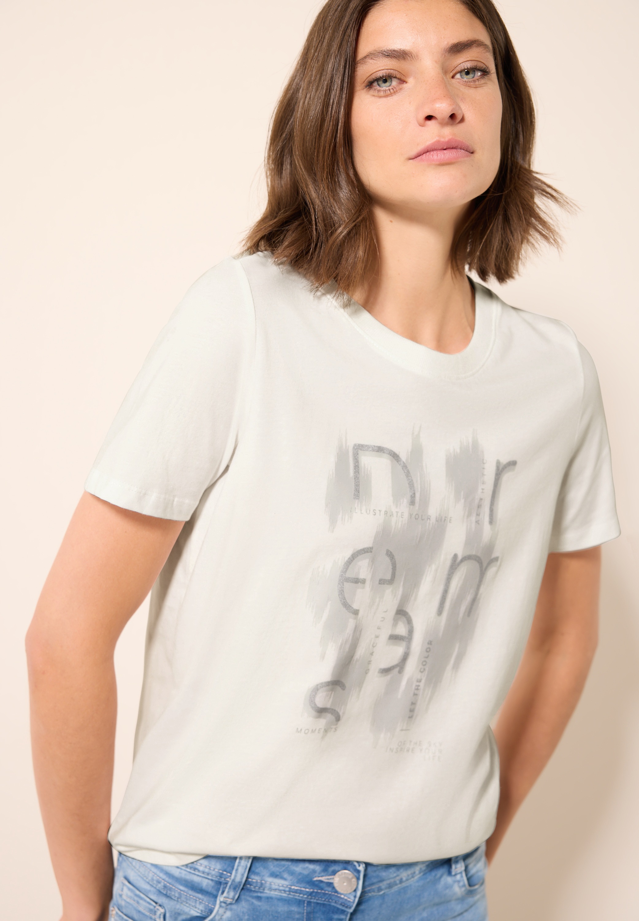 Cecil T-Shirt, mit Folienprint günstig online kaufen