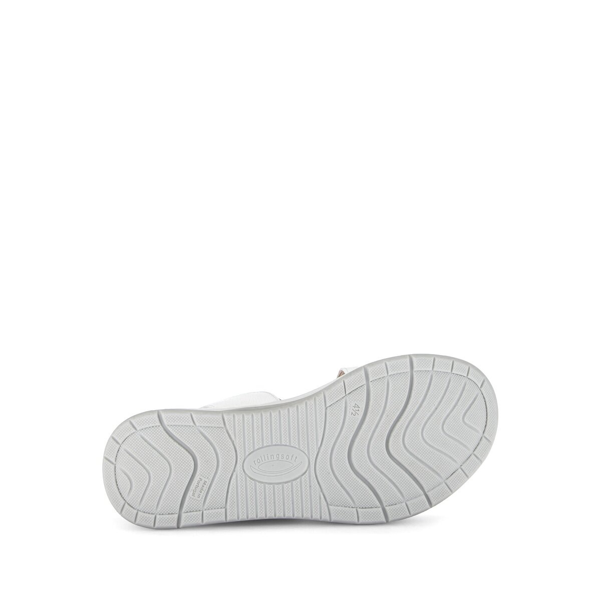 Plateausandaletten GABOR "Plateau Sandale", Damen, Gr. 38,5, weiß, Schuhe 9