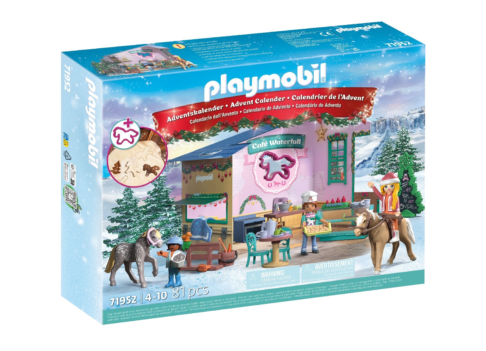 Playmobil® Spielzeug-Adventskalender »Spielbausteine, Weihnachtsbacken Reitercafé (71952), Adventskalender« ab 4 Jahren Made in Europe