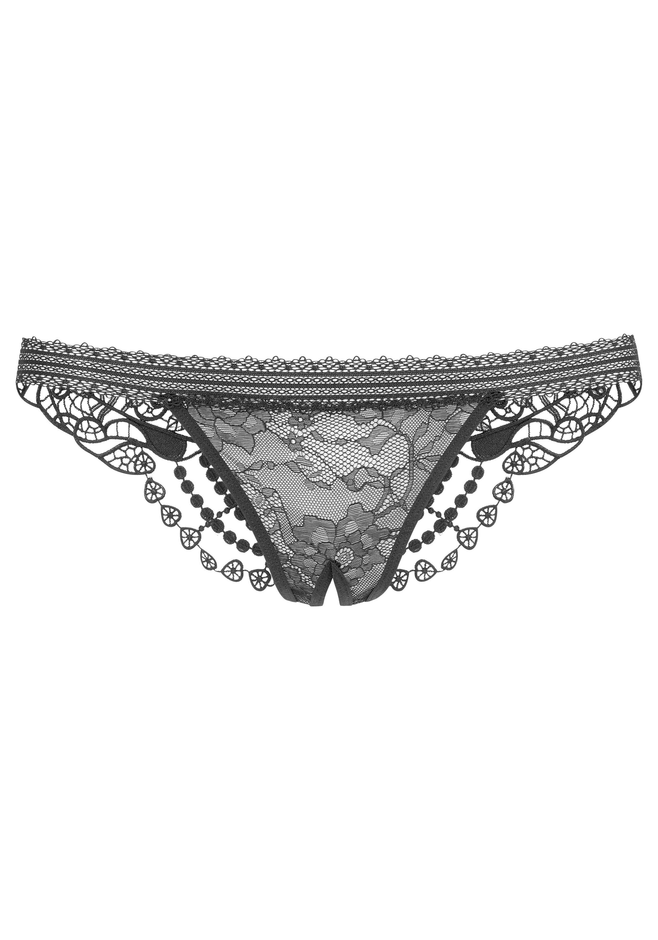 petite fleur gold String-Ouvert, Dessous mit edler Guipure Stickerei günstig online kaufen