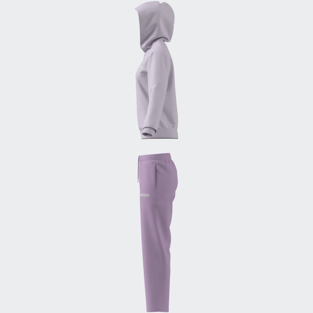 adidas Sportswear Trainingsanzug »W LINEAR TS«, (2 tlg.), Trainingsjacke mit Kapuze, Tracksuit