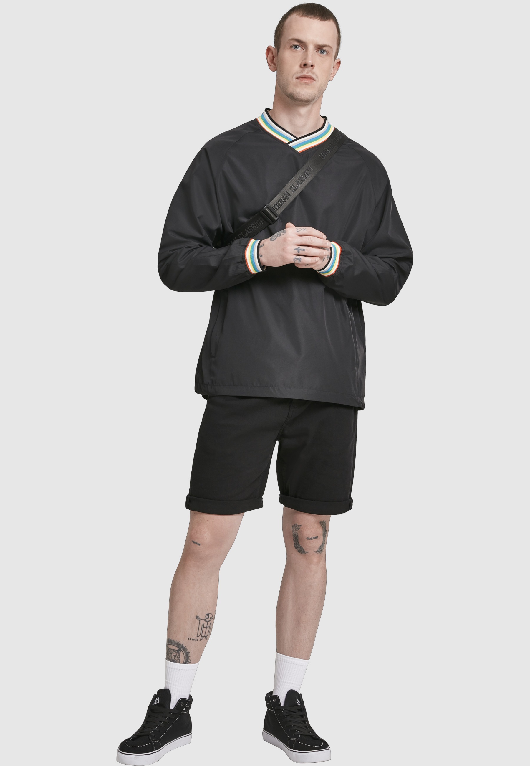 URBAN CLASSICS Sweatshirt »Urban Classics Herren Warm Up Pull Over«, 1 Stk.
