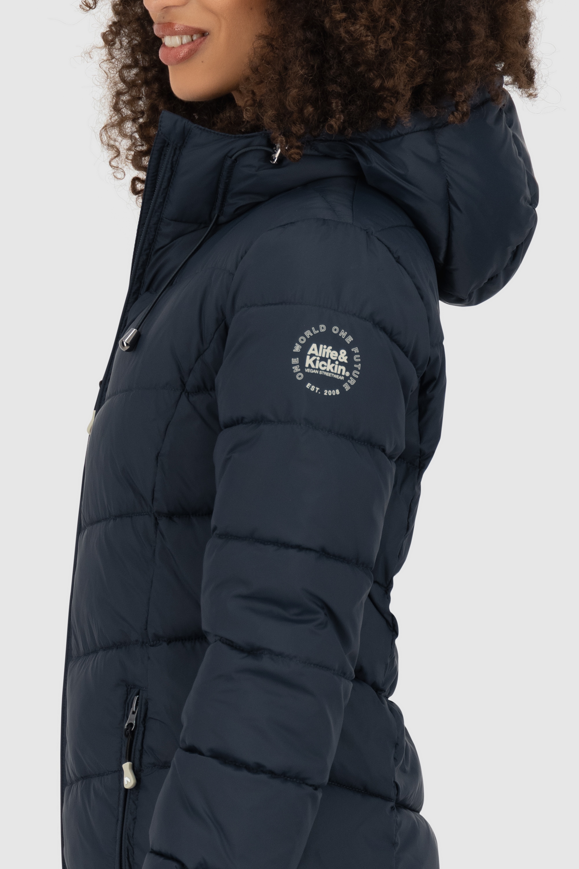 Alife & Kickin Winterjacke »Damen LirazAK A«, Ultraleichte taillierte Steppjacke mit Kapuze
