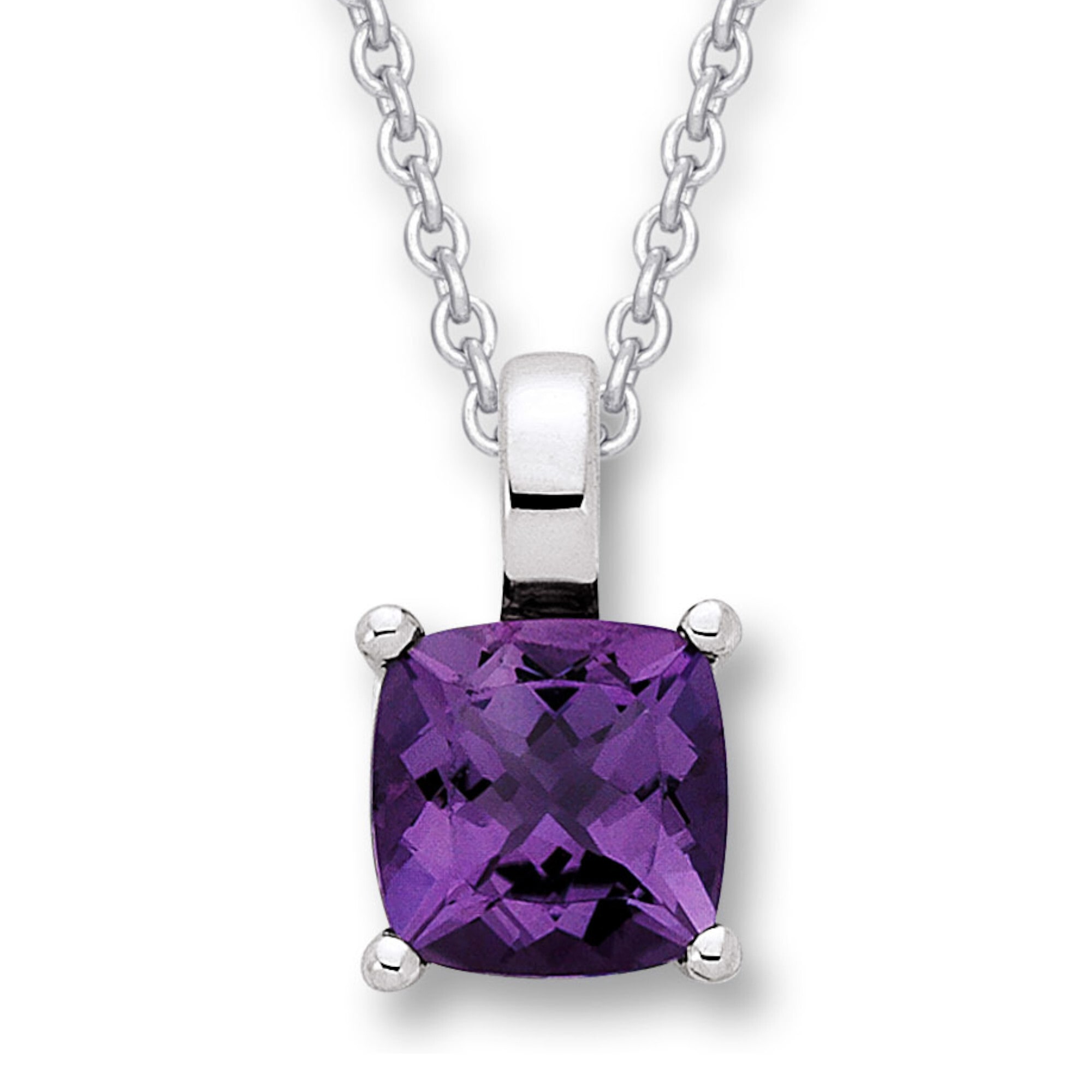 ONE ELEMENT Kettenanhänger »Amethyst Anhänger aus 333 Weißgold«, Damen Gold Schmuck