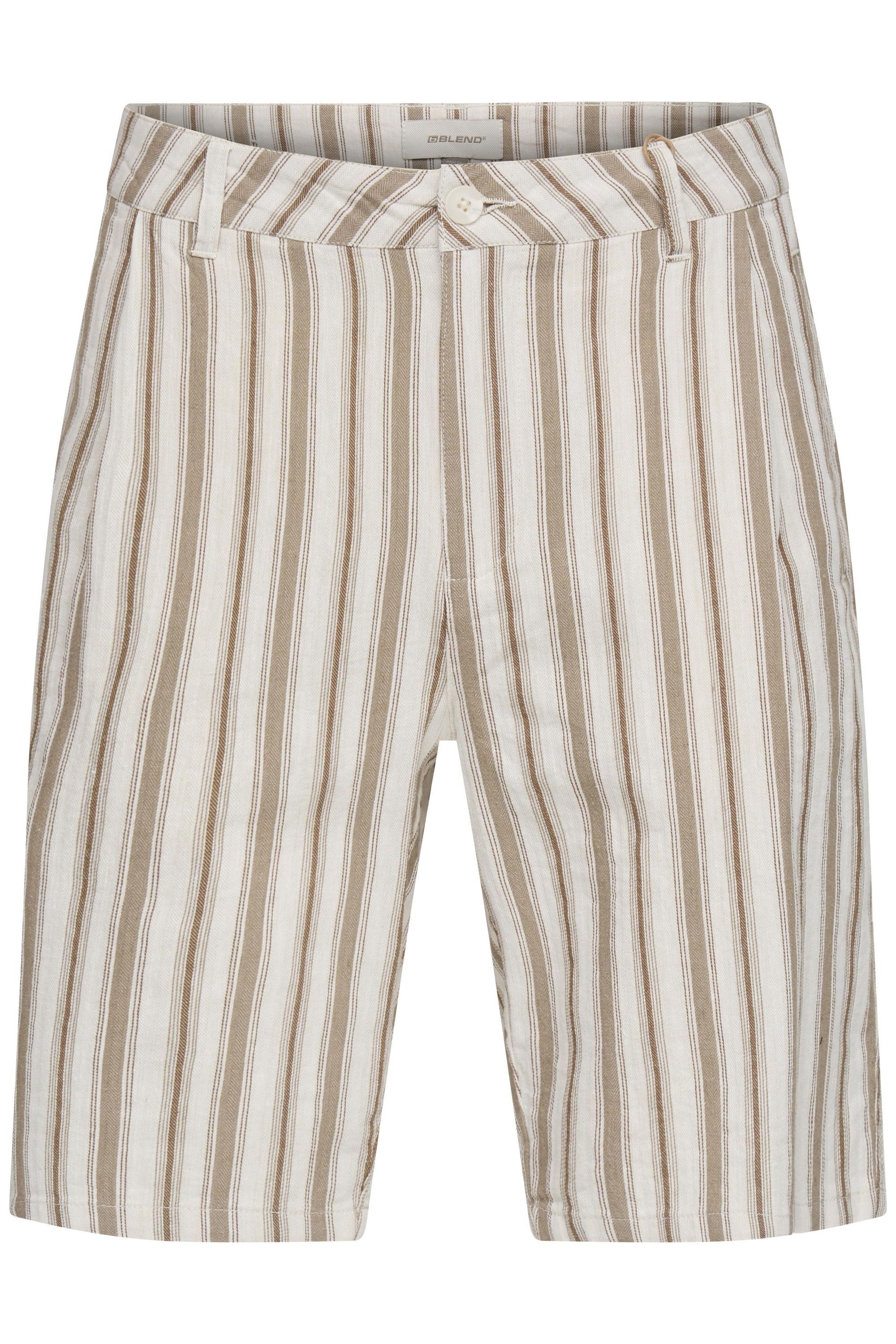 Blend Leinenhose "BHMaddox Linen Mix Striped" Modische Leinenshorts gestrei günstig online kaufen