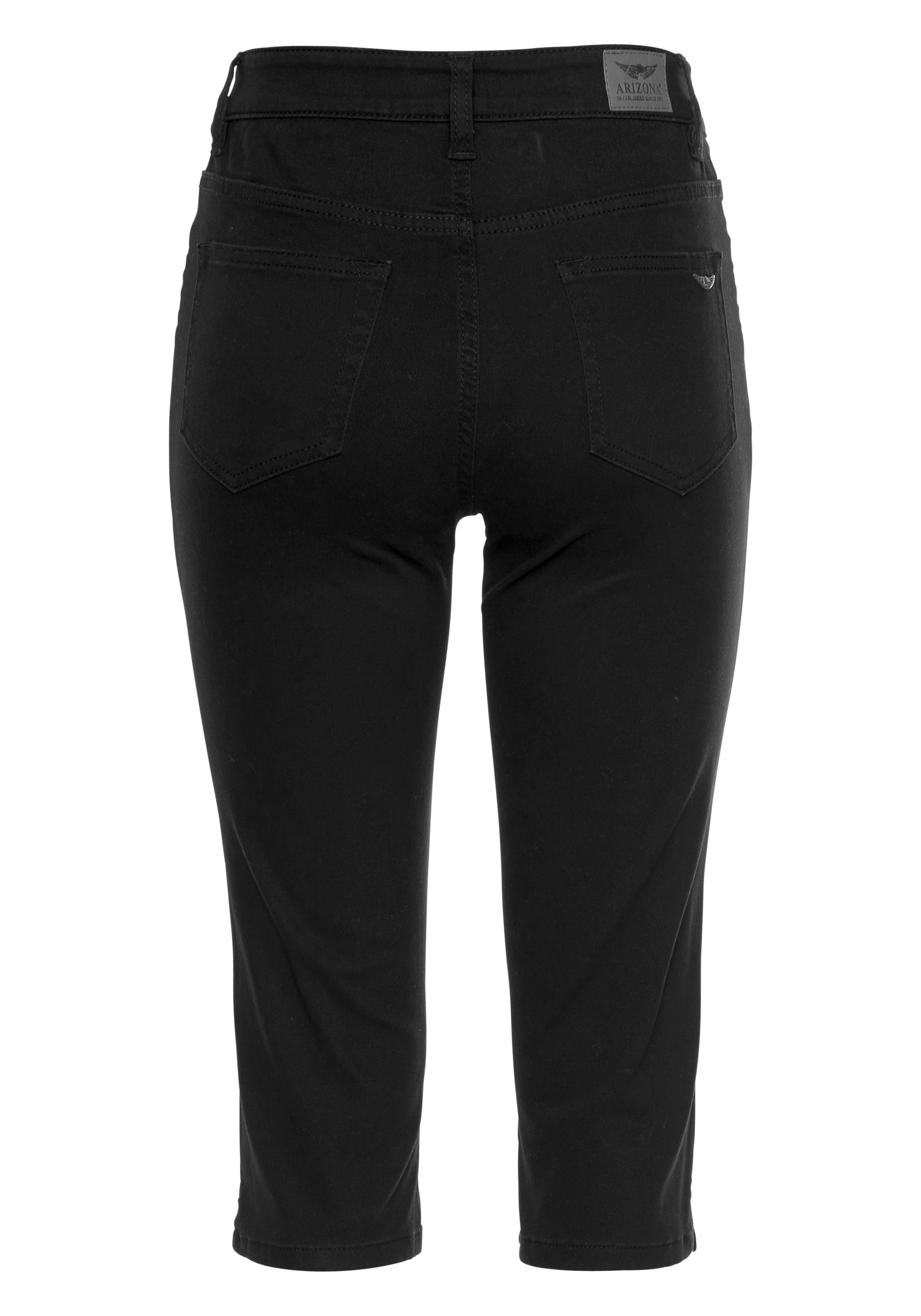 kaufen | Schlitz Waist Caprijeans BAUR am High »mit Saum«, Arizona