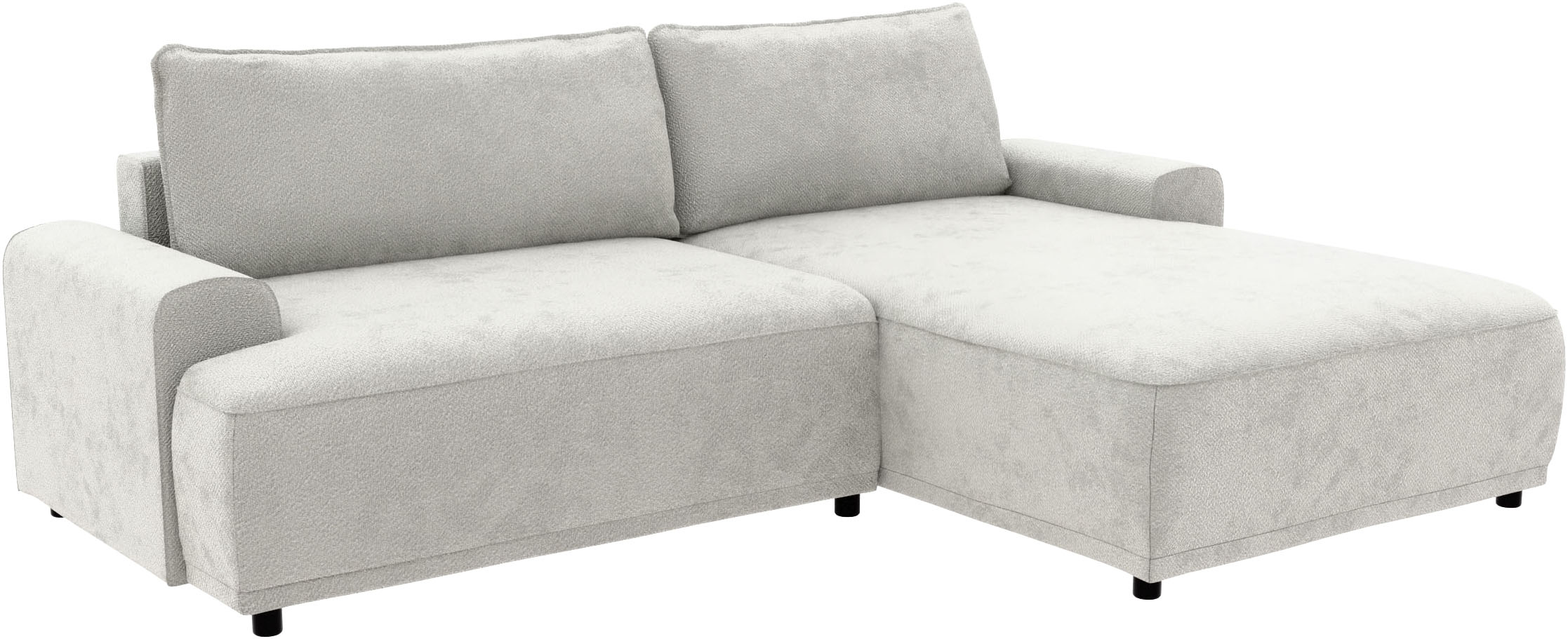 Thumbnail - TRENDMANUFAKTUR Ecksofa "Fordon, Schlafsofa mit Bettkasten, Couch in L-Form, Breite 250 cm", in Struktur fein LEO, haust...
