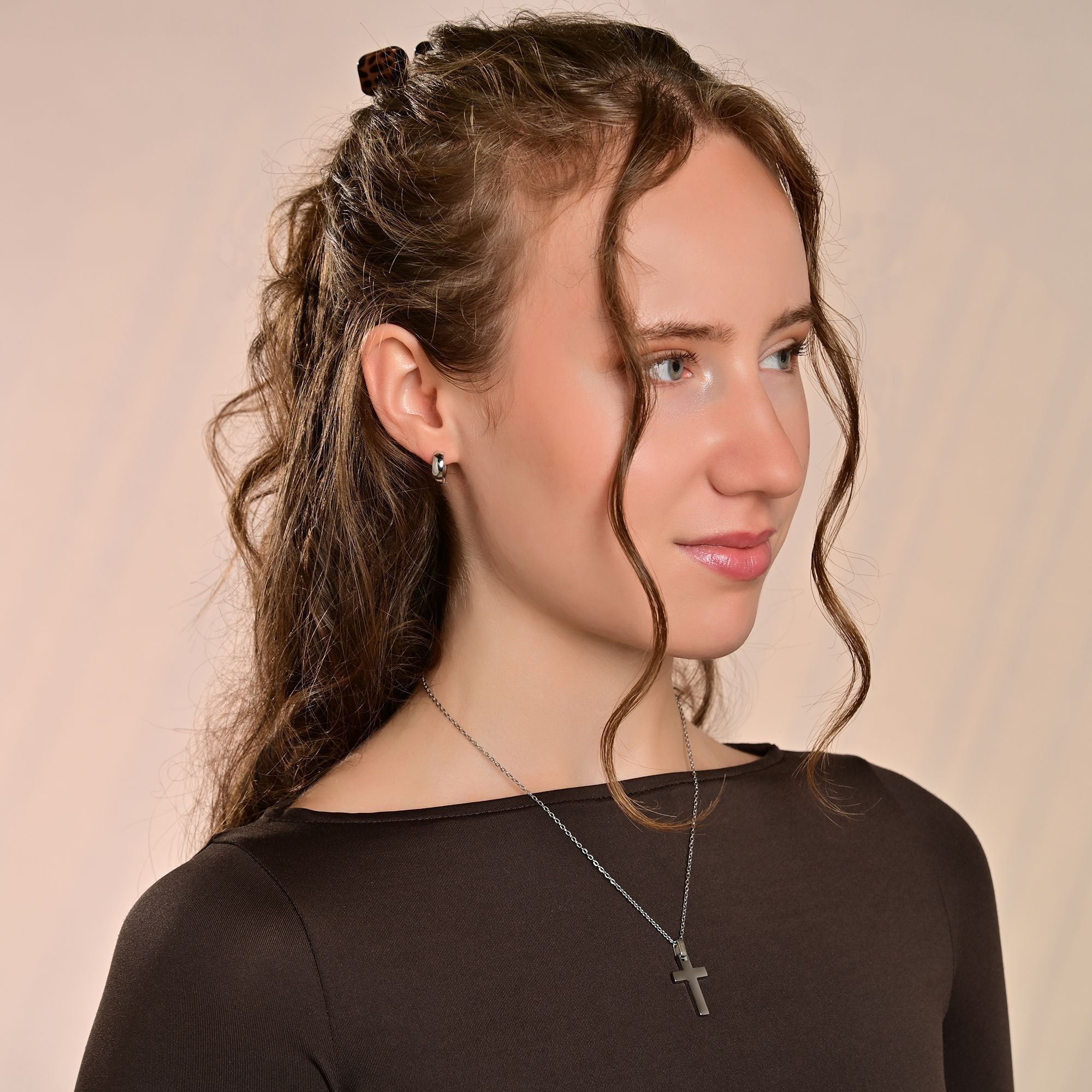 Adelia´s Klappcreolen "Ohrringe – Klappcreole aus Edelstahl" Ideal als Geschenk – dezent und elegant