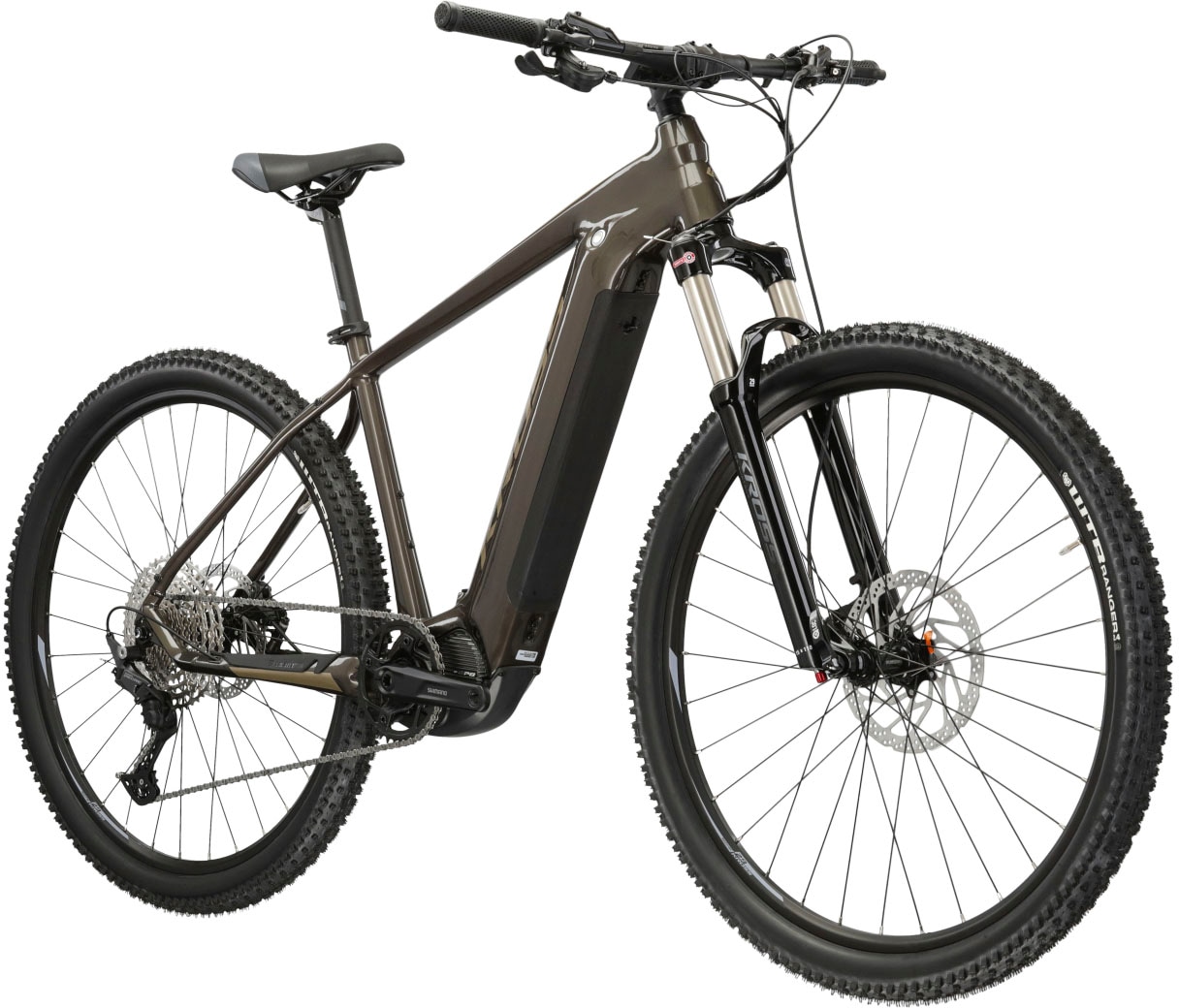 Kross E-Bike »KROSS E-MTB Level Boost 2.0 29" braun«, 11 Gang, Shimano, DEORE M5100, Mittelmotor 250 W