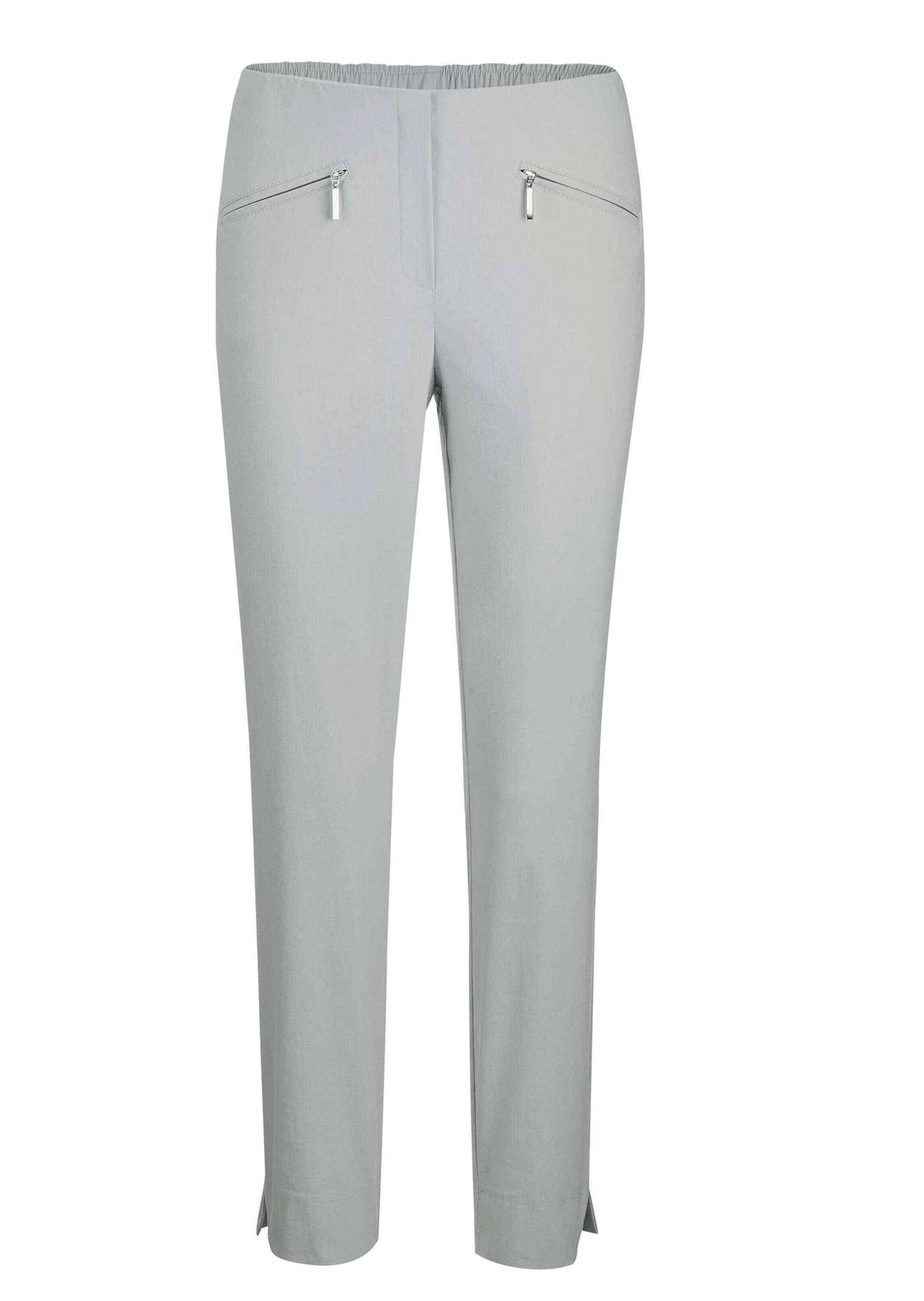 7/8-Hose GOLDNER "Kurzgröße Stretchhose LOUISA, dehnbar & mit Taschen", Damen, Gr. 20, K-Gr, beige (stein), Obermaterial: 67% Baumwolle CO. 28% Polyamid PA. 5% Elasthan EL., Hosen 7/8-Hose