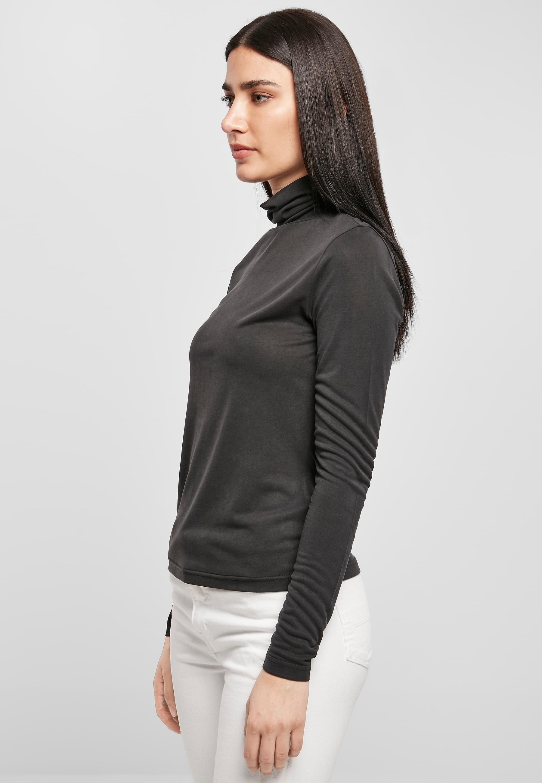 URBAN CLASSICS Langarmshirt »Urban Classics Damen Ladies Modal Turtleneck Longsleeve«, (1 tlg.)