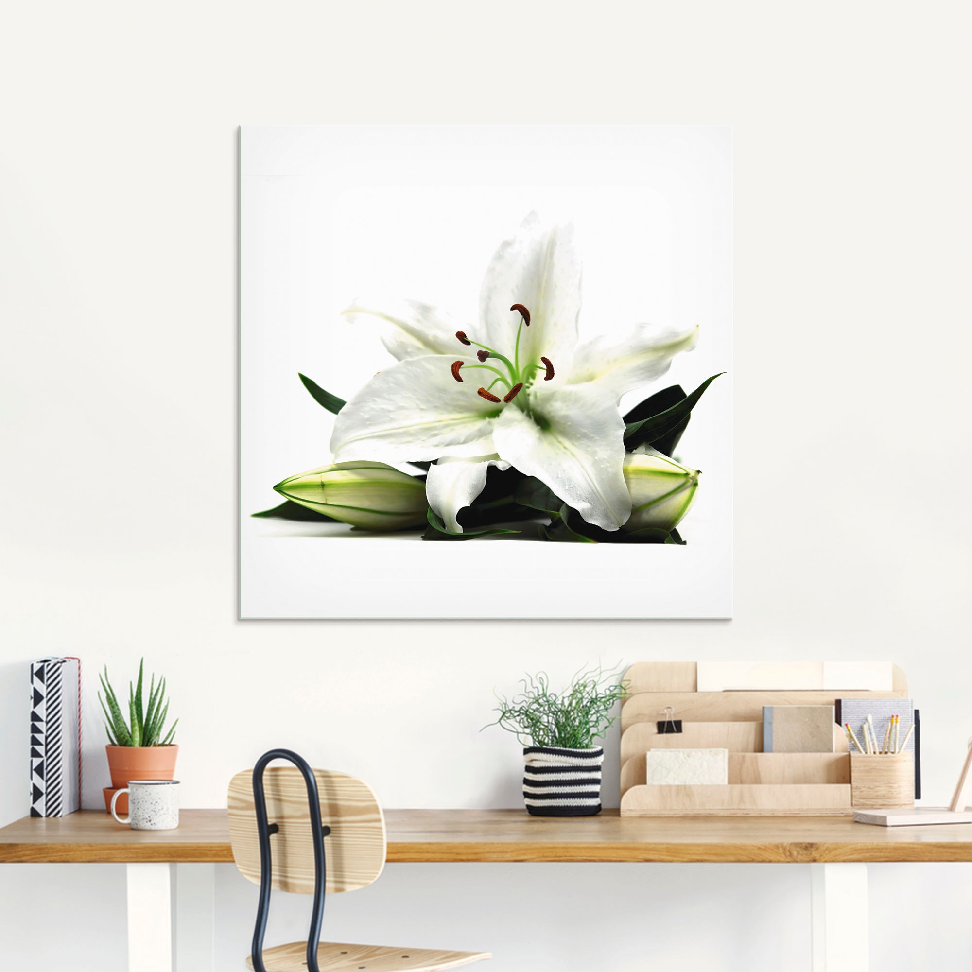 Artland Glasbild "Große Lilie" Blumen 1 Stk. tlg. in verschiedenen Größen günstig online kaufen