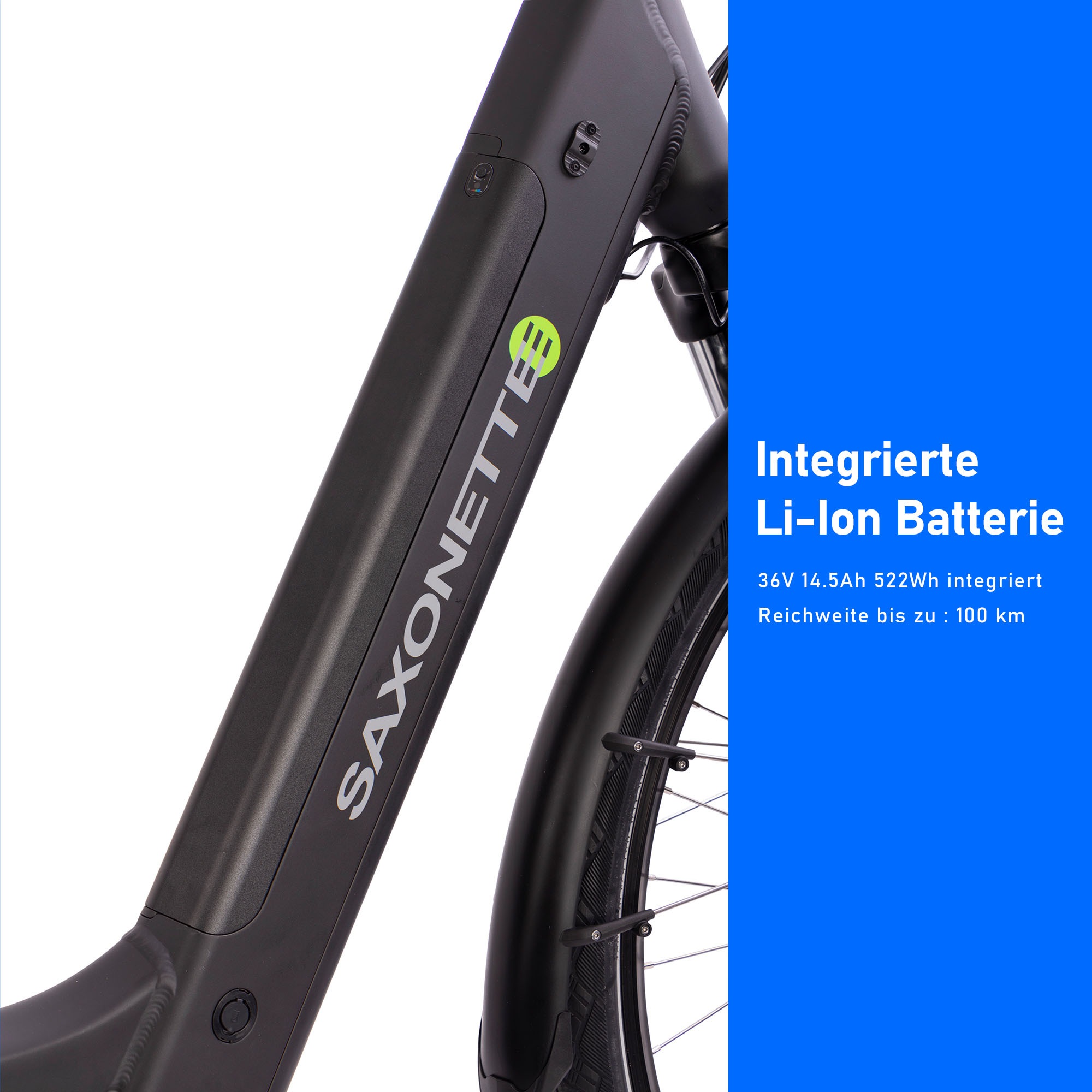 SAXONETTE E-Bike »Premium Sport (Diamant)«, 10 Gang, Mittelmotor 250 W, Pedelec, Elektrofahrrad für Herren