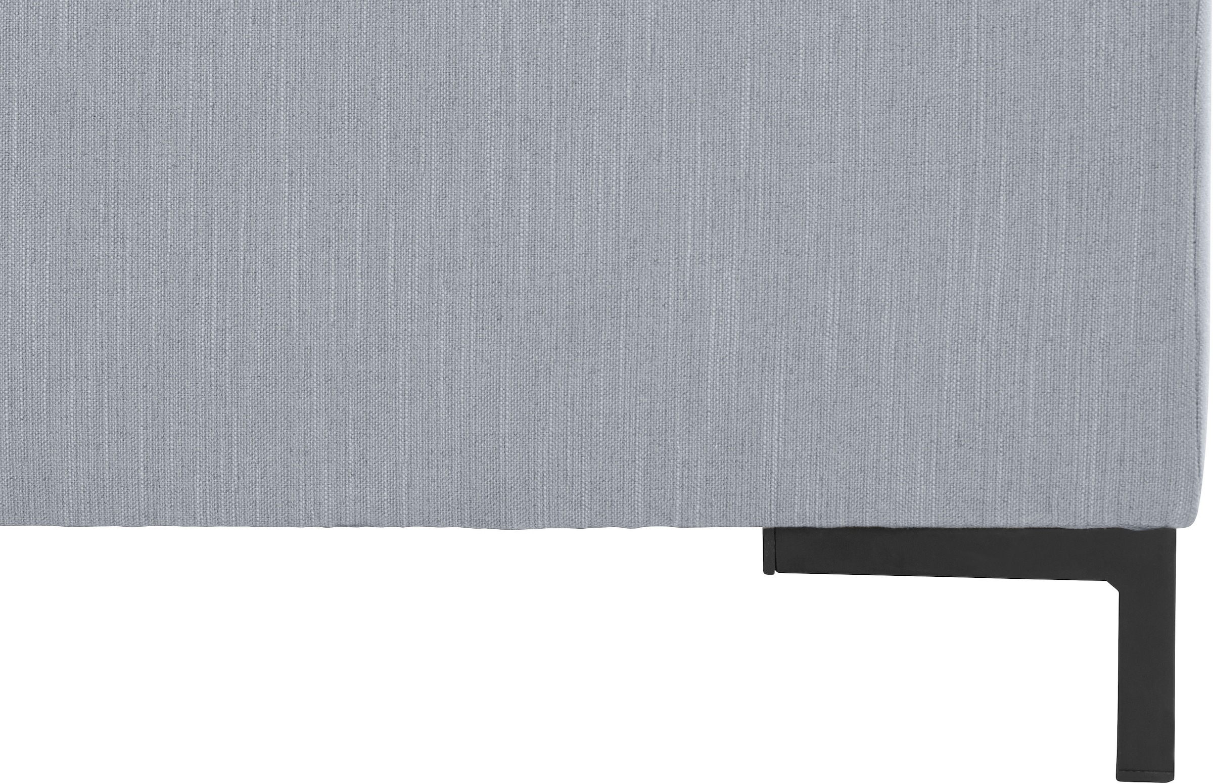 OTTO products Ecksofa »Grazzo L-Form«, hochwertige Stoffe aus recyceltem Material, Steppung im Sitzbereich