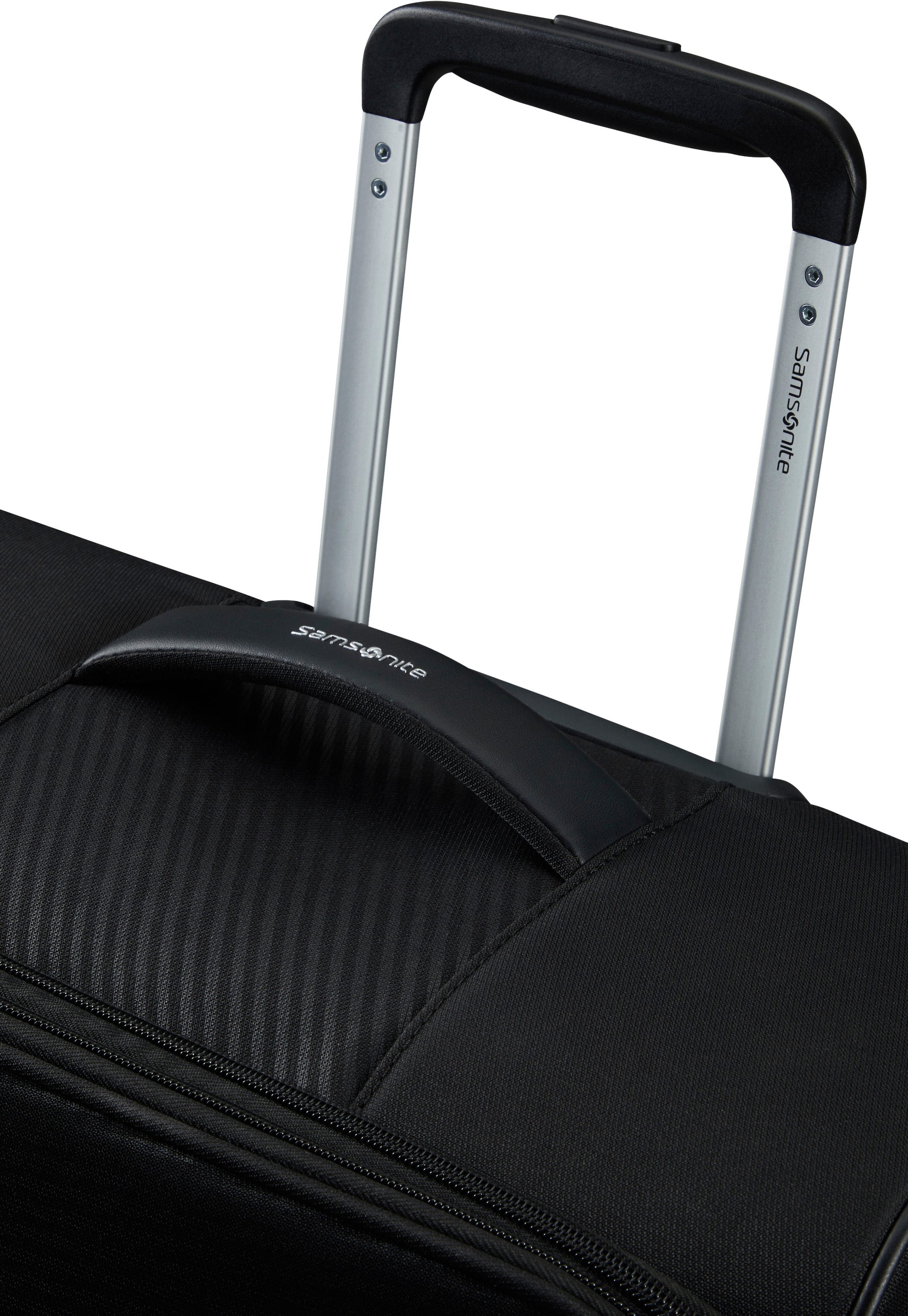 Samsonite Weichgepäck-Trolley »Litebeam, black, 77 cm«, 4 Rollen, Reisekoffer Aufgabegepäck Reisegepäck mit Volumenerweiterung