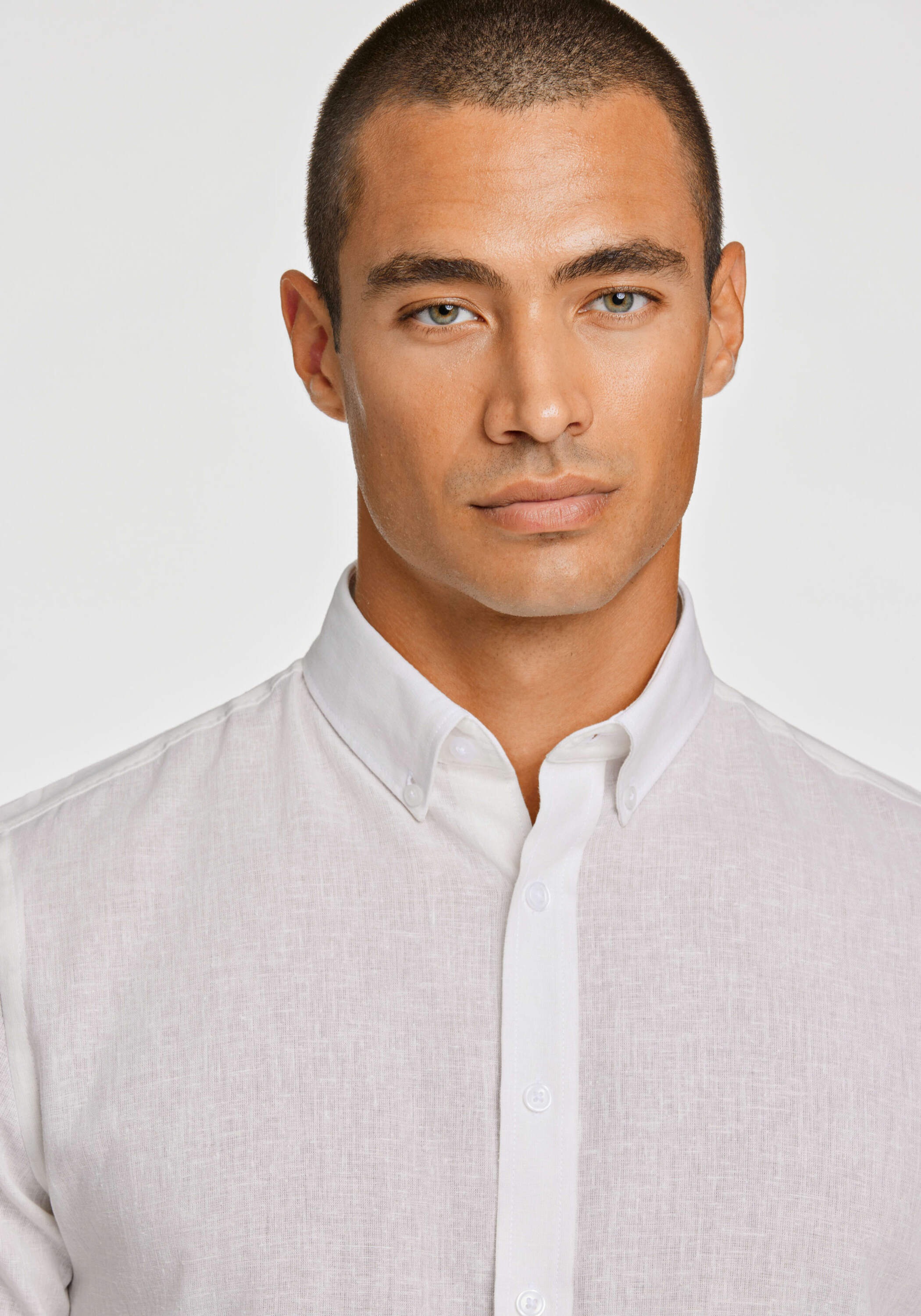 LINDBERGH Leinenhemd »Leinenhemd (Kurzarm) Slim Fit«