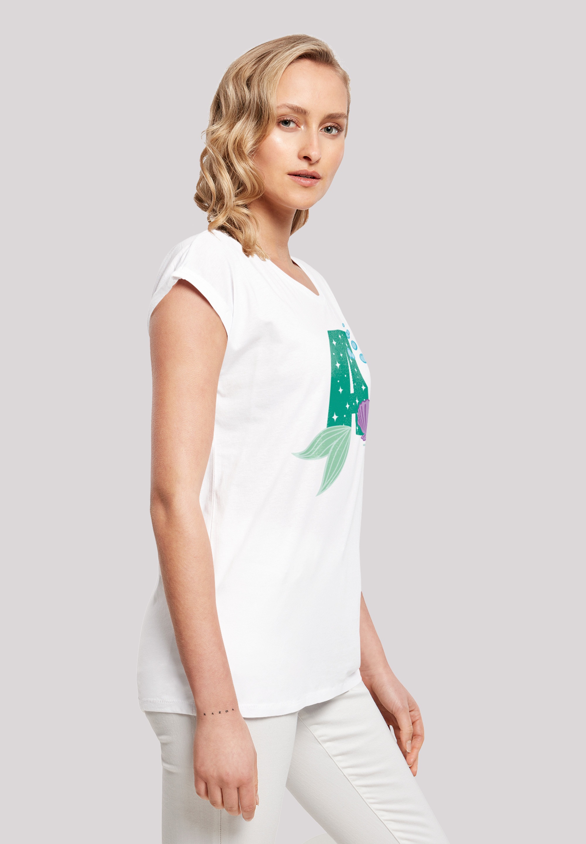 F4NT4STIC T-Shirt »Disney Alphabet A Is For Arielle die Meerjungfrau«, Print