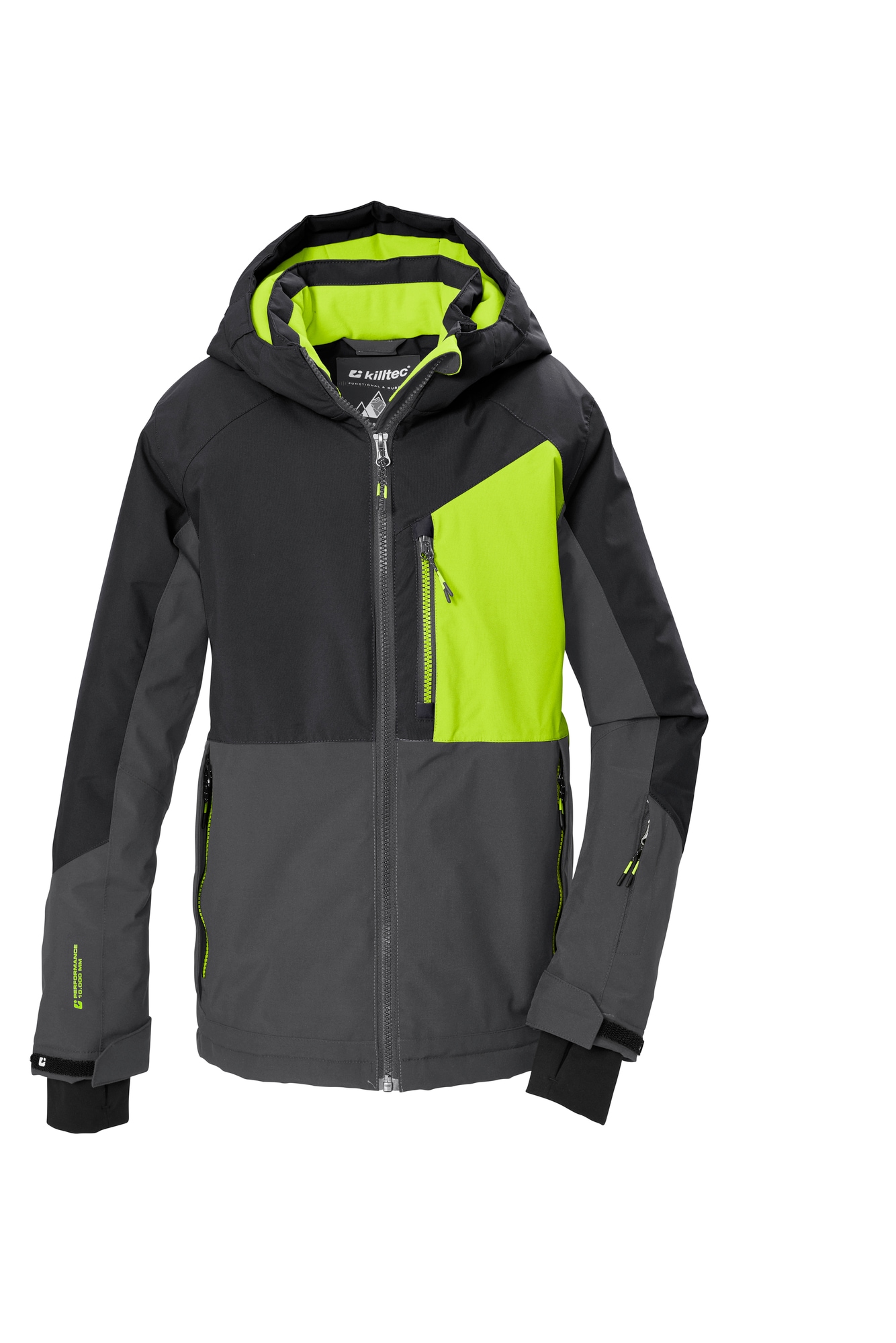 Killtec Funktionsjacke »KSW 206 BYS SKI JCKT« mit Kapuze für Kinder, mit verschweißten Nähten, wind- und wasserdicht