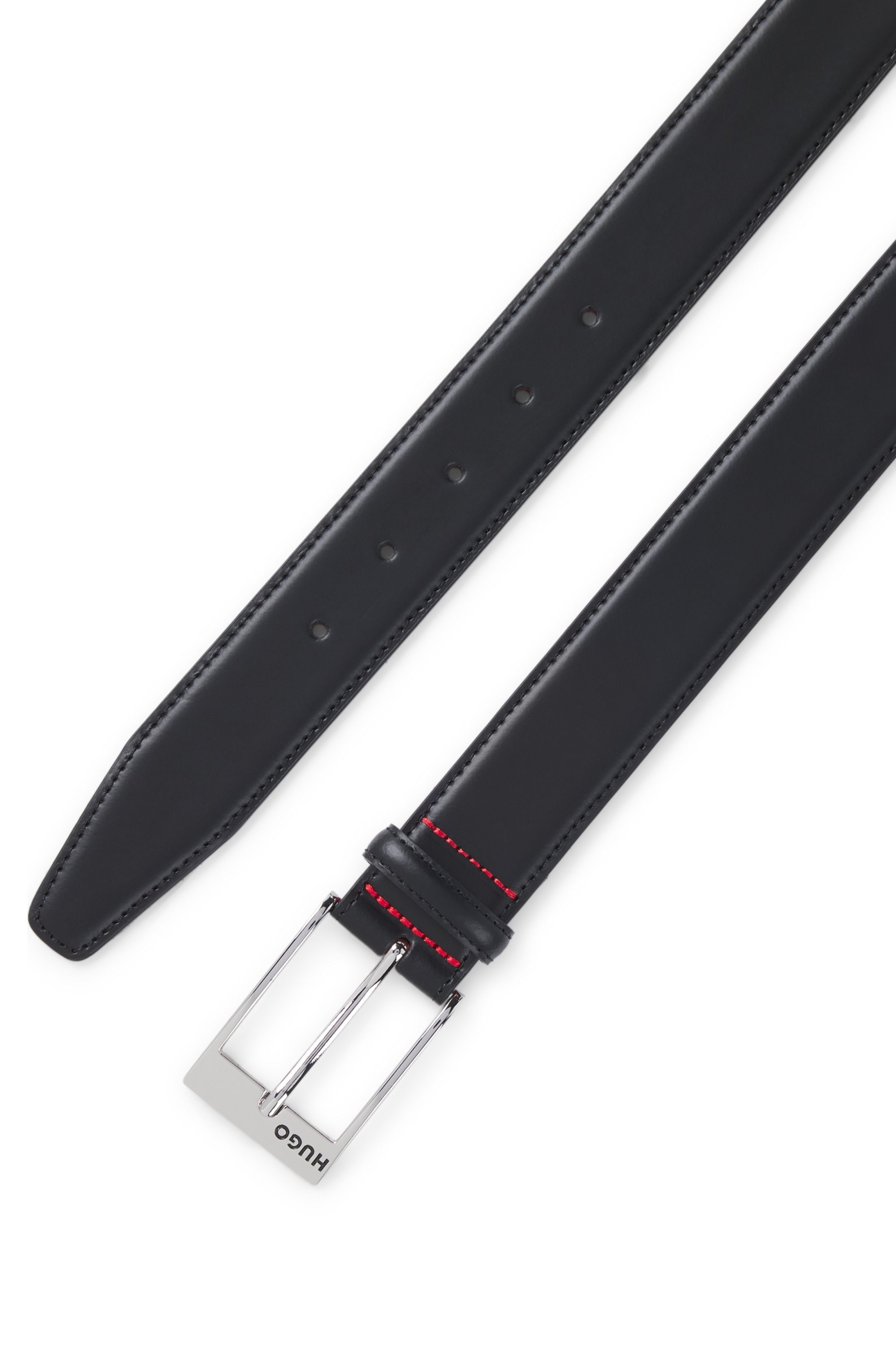 HUGO Ledergürtel »BARNEY« mit kontrastfarbener Innenseite