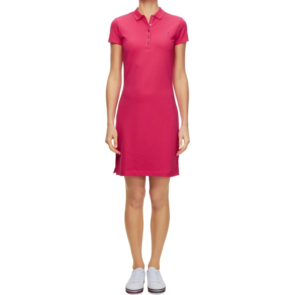 Tommy Hilfiger Polokleid »NEW SLIM POLO DRESS«, mit Tommy Hilfiger Logo-Flag auf der Brust