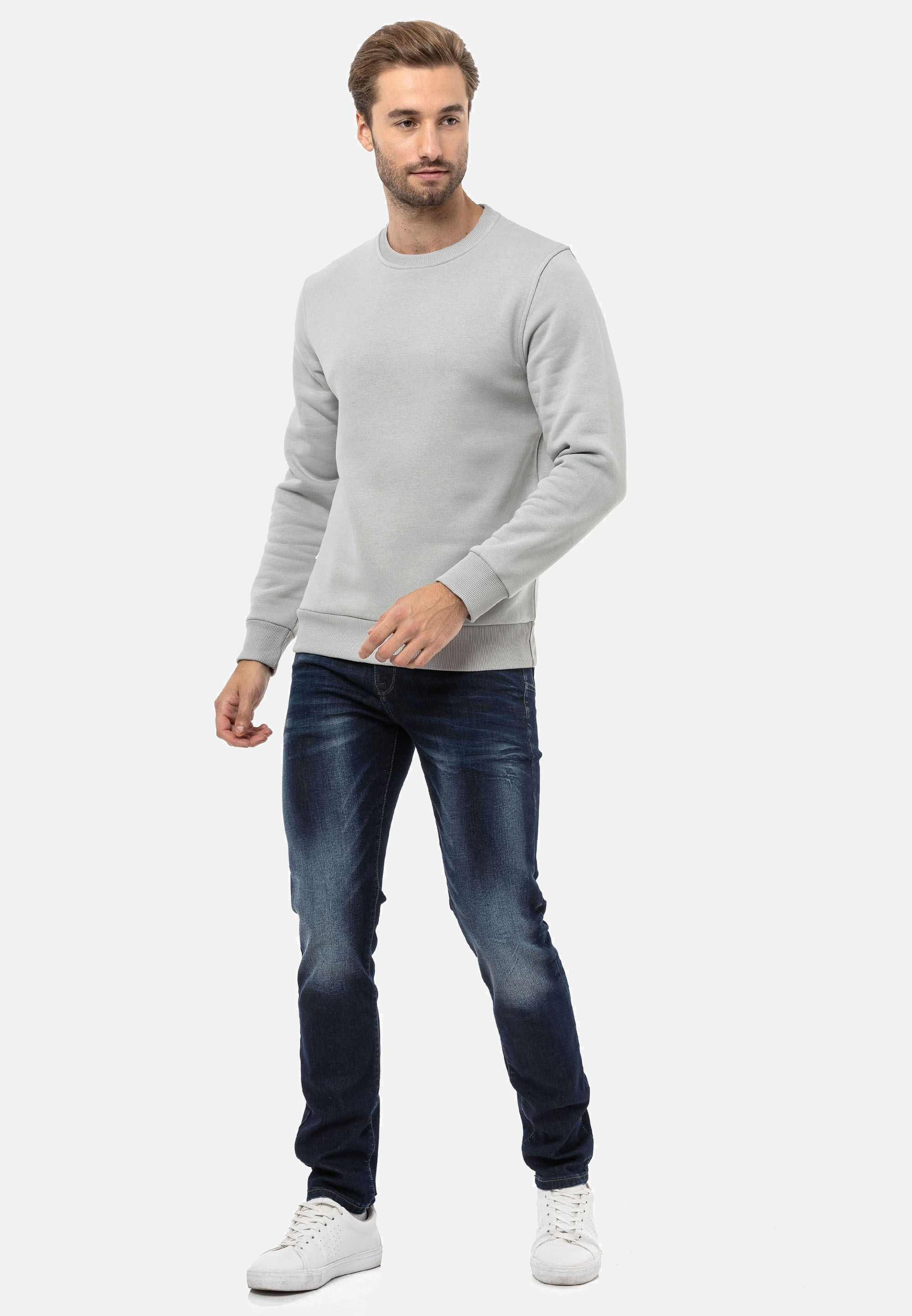 Cipo & Baxx Sweatshirt »CL558«, mit Rundhalsausschnitt
