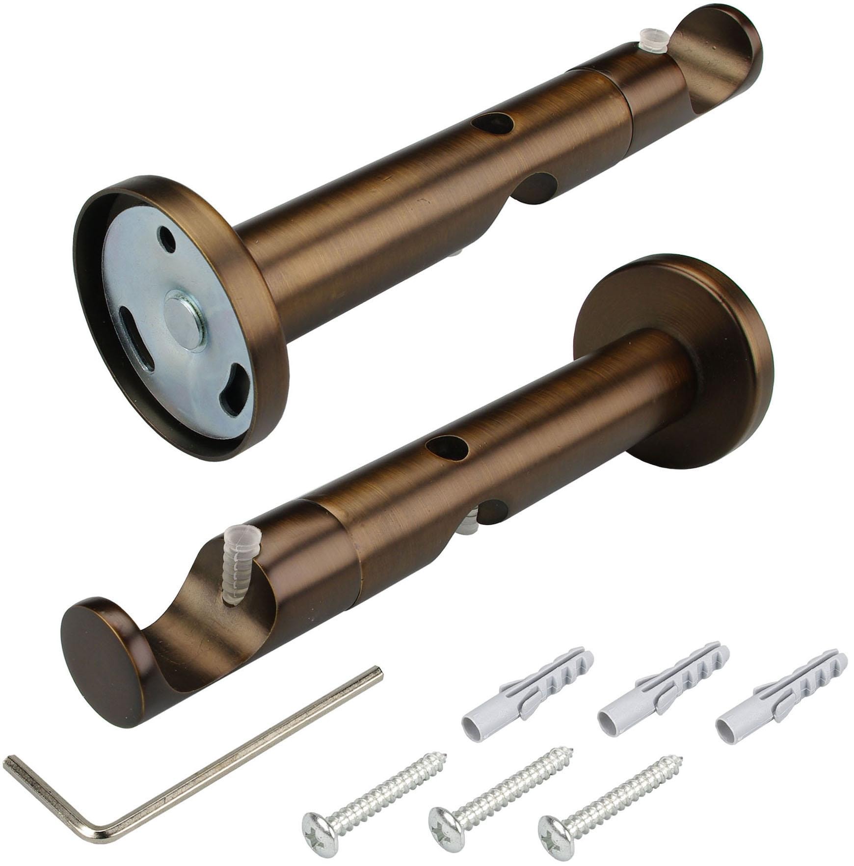 Liedeco Gardinenstange »CELBULLE02SG2L« Ø 25 mm 2 läufig-läufig Fixmaß 2-läufig im Fixmaß Ø 25/20 mm