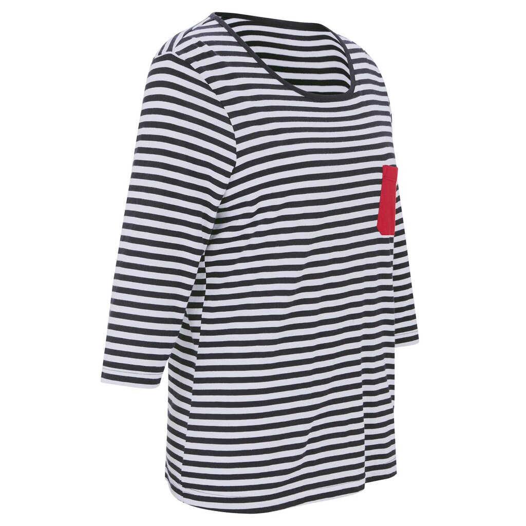 Damenmode Klassische Mode wäschepur Schlafanzug gestreift-marine Damenmode Klassische Mode wäschepur Schlafanzug gestreift-marine