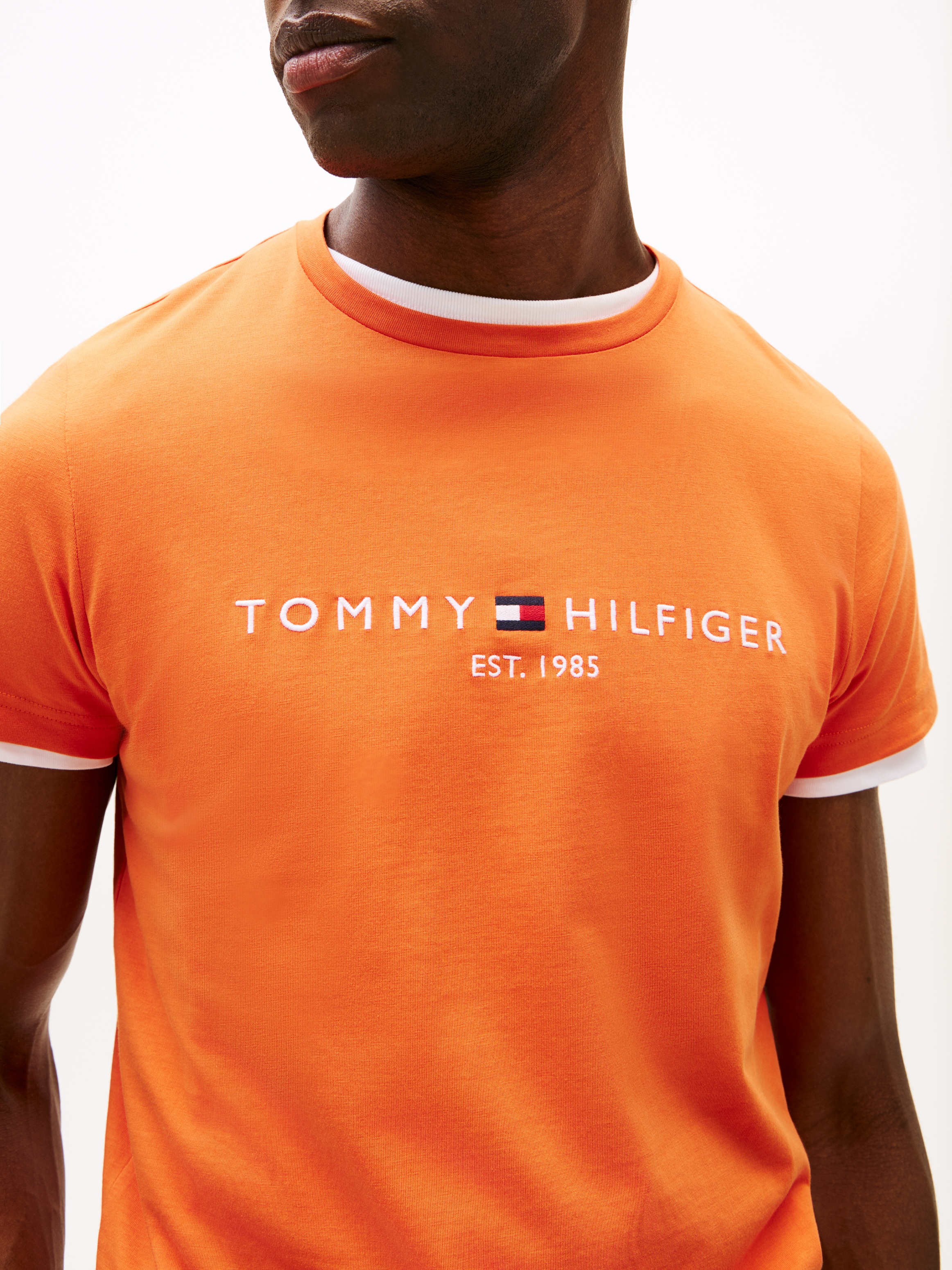 Tommy Hilfiger Tommy Logo T-Shirt Brilliant Orange XXL 4