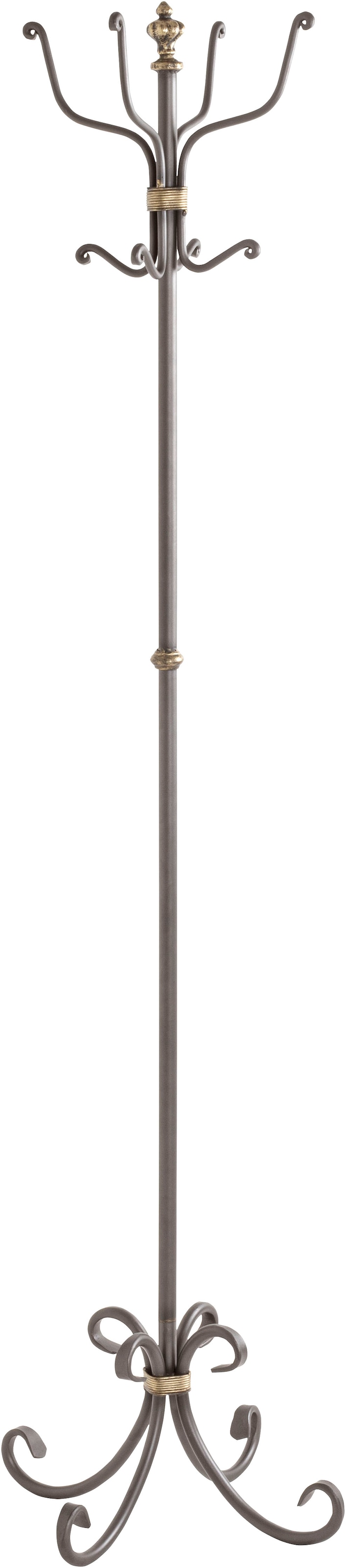HAKU Garderobenständer "Kleiderständer, Standgarderobe" freiform - aus Metall Anthrazit - Ø/H 46/180 cm