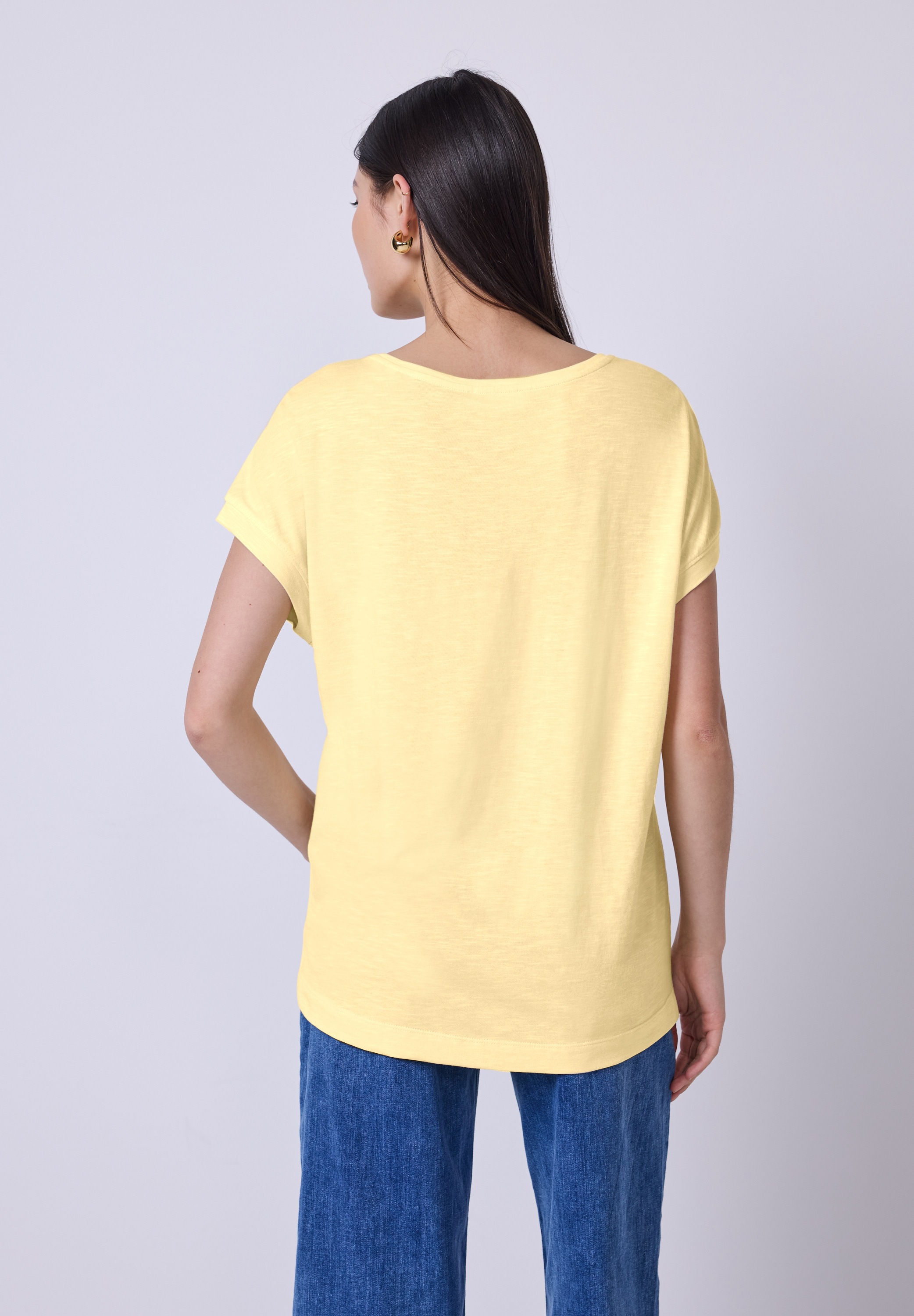 STREET ONE STUDIO T-Shirt, mit V-Ausschnitt günstig online kaufen