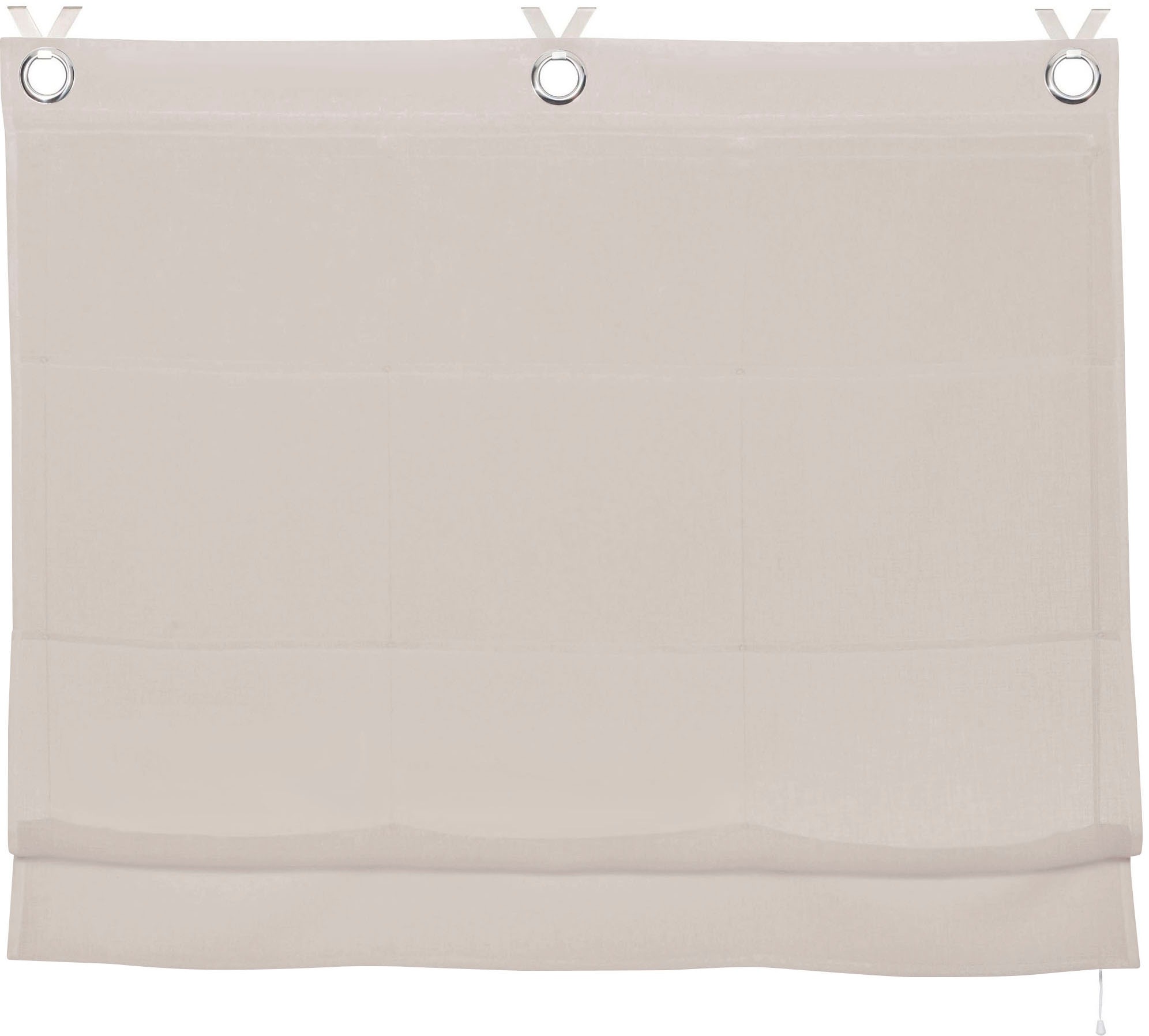 my home Raffrollo "Fiete" mit Hakenaufhängung Leinen Optik, Sichtschutz, ha günstig online kaufen