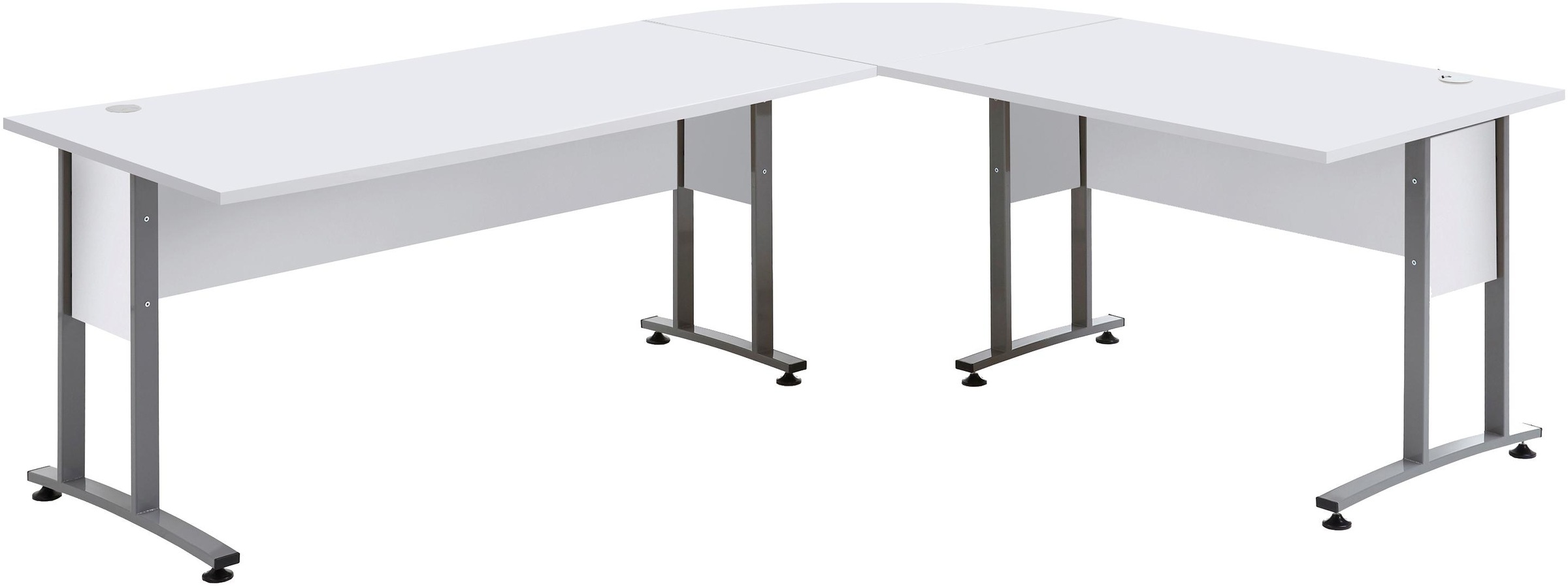 FMD Eckschreibtisch "Calvi", frei stellbar, XL-Arbeitsplatz, in 3 Größen - günstig online kaufen