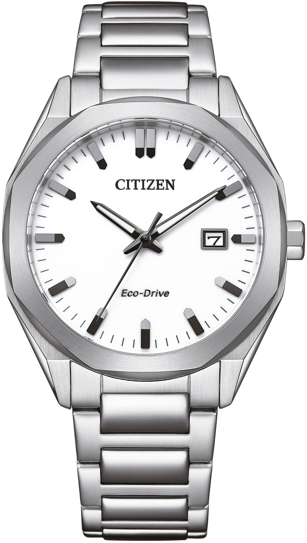 Citizen Solaruhr »BM7620-83A«, Armbanduhr, Herrenuhr, Damenuhr, Edelstahlarmband, Datum