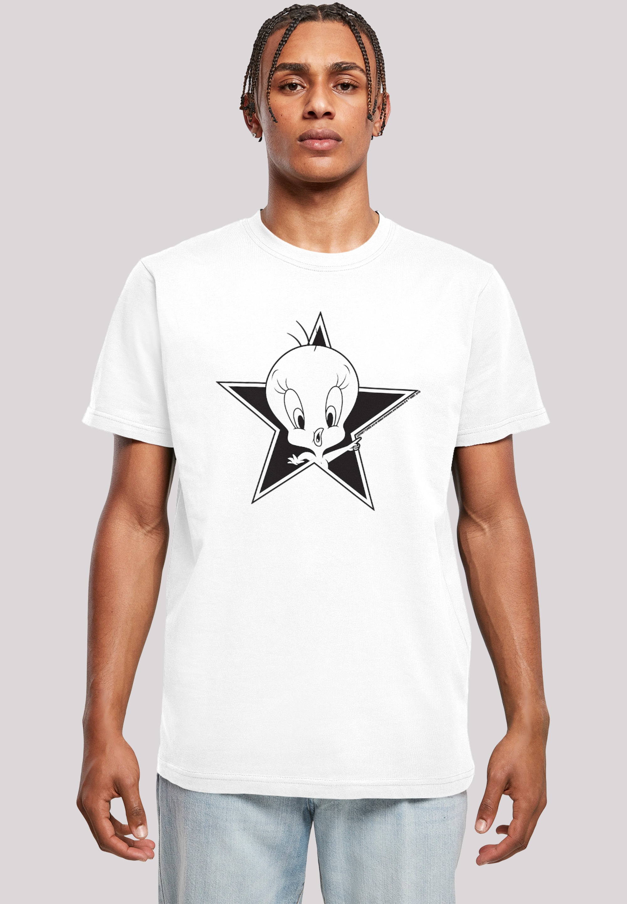 Thumbnail - F4NT4STIC Kurzarmshirt "F4NT4STIC Herren Looney Tunes Tweetie with T-Shirt Round Neck", (1 tlg.)